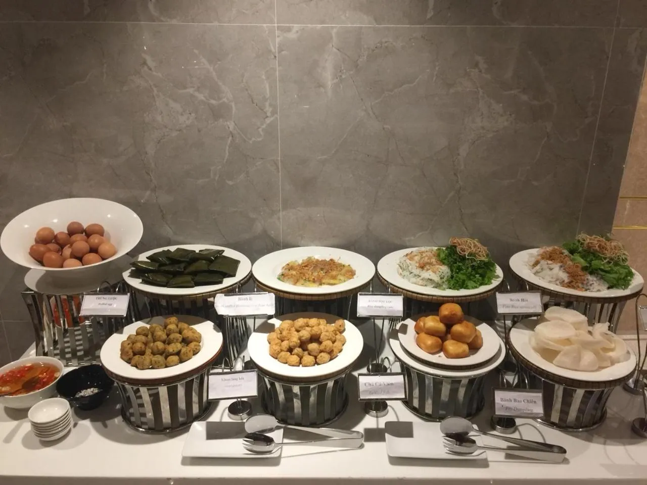 Buffet breakfast in Soho Boutique Hotel