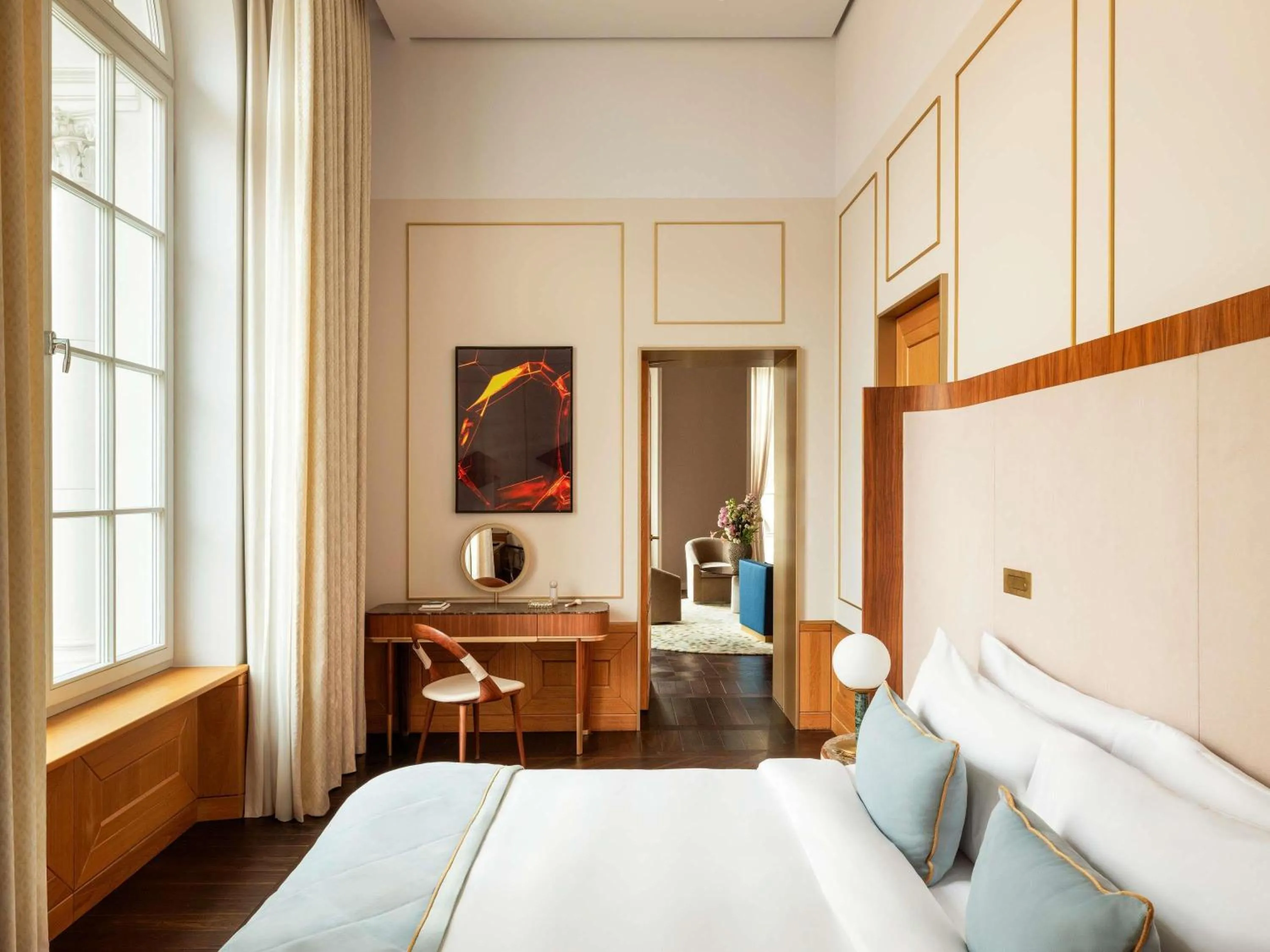 Bedroom, Bed in Raffles Europejski Warsaw