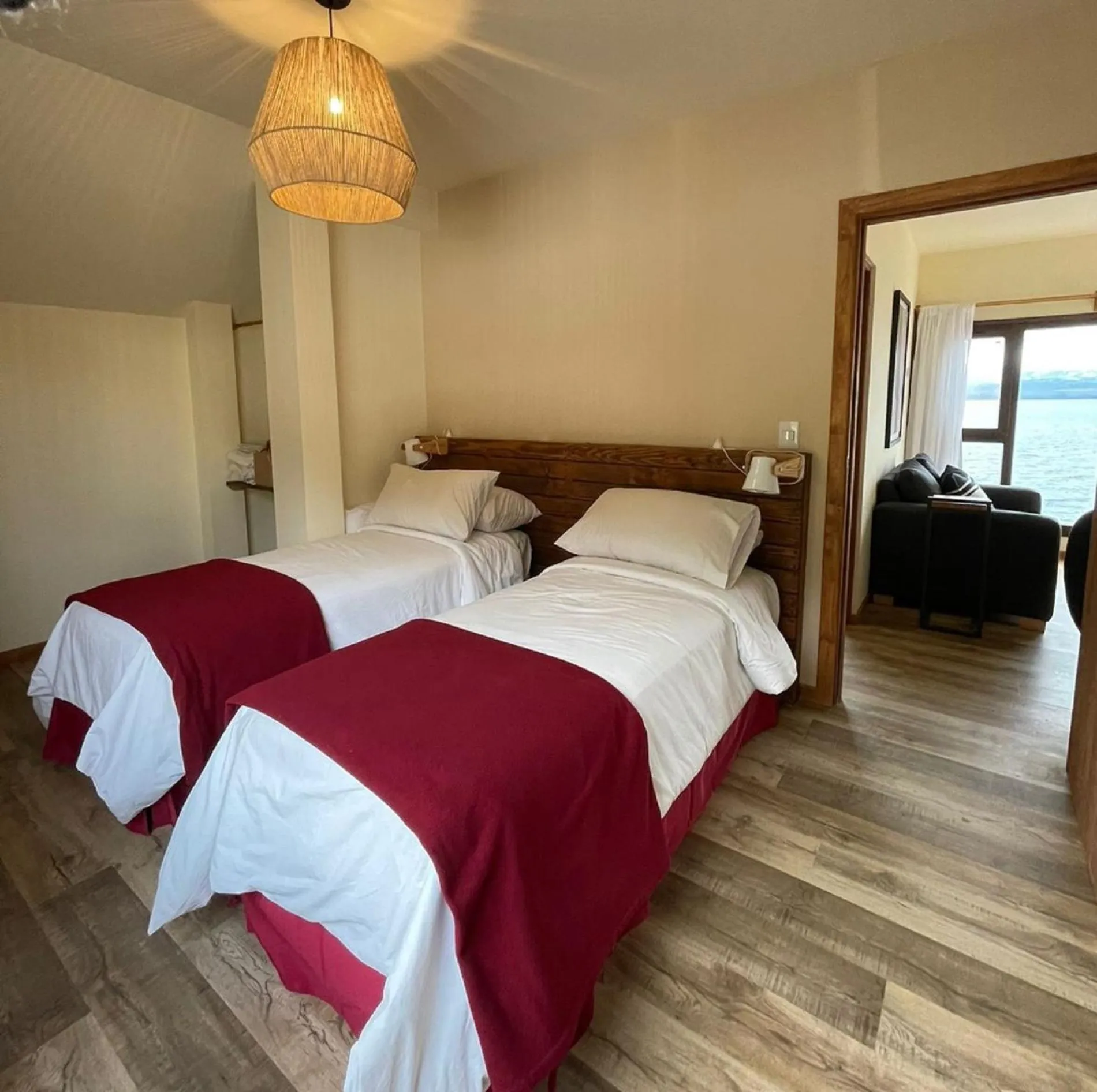 Bedroom, Bed in Hosteria Ventus Patagonia
