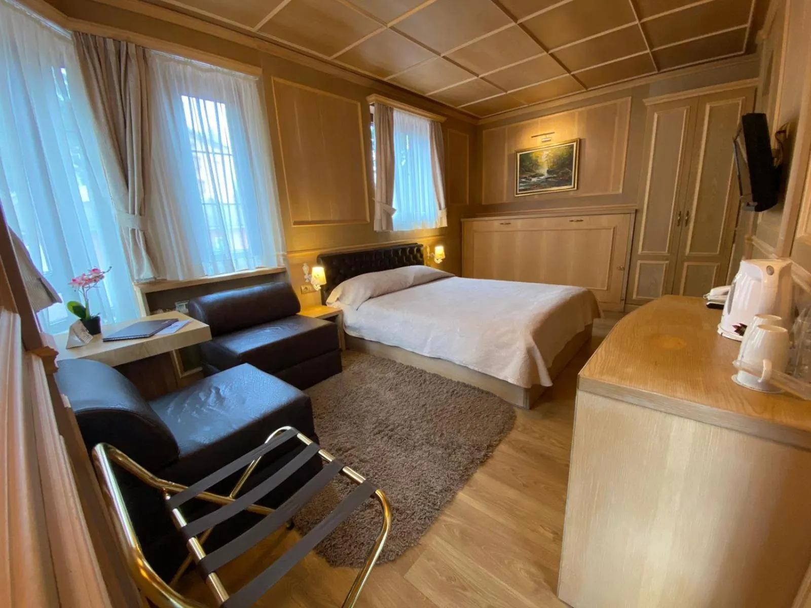 Communal lounge/ TV room, Bed in Alpin Borovets, Алпин Боровец