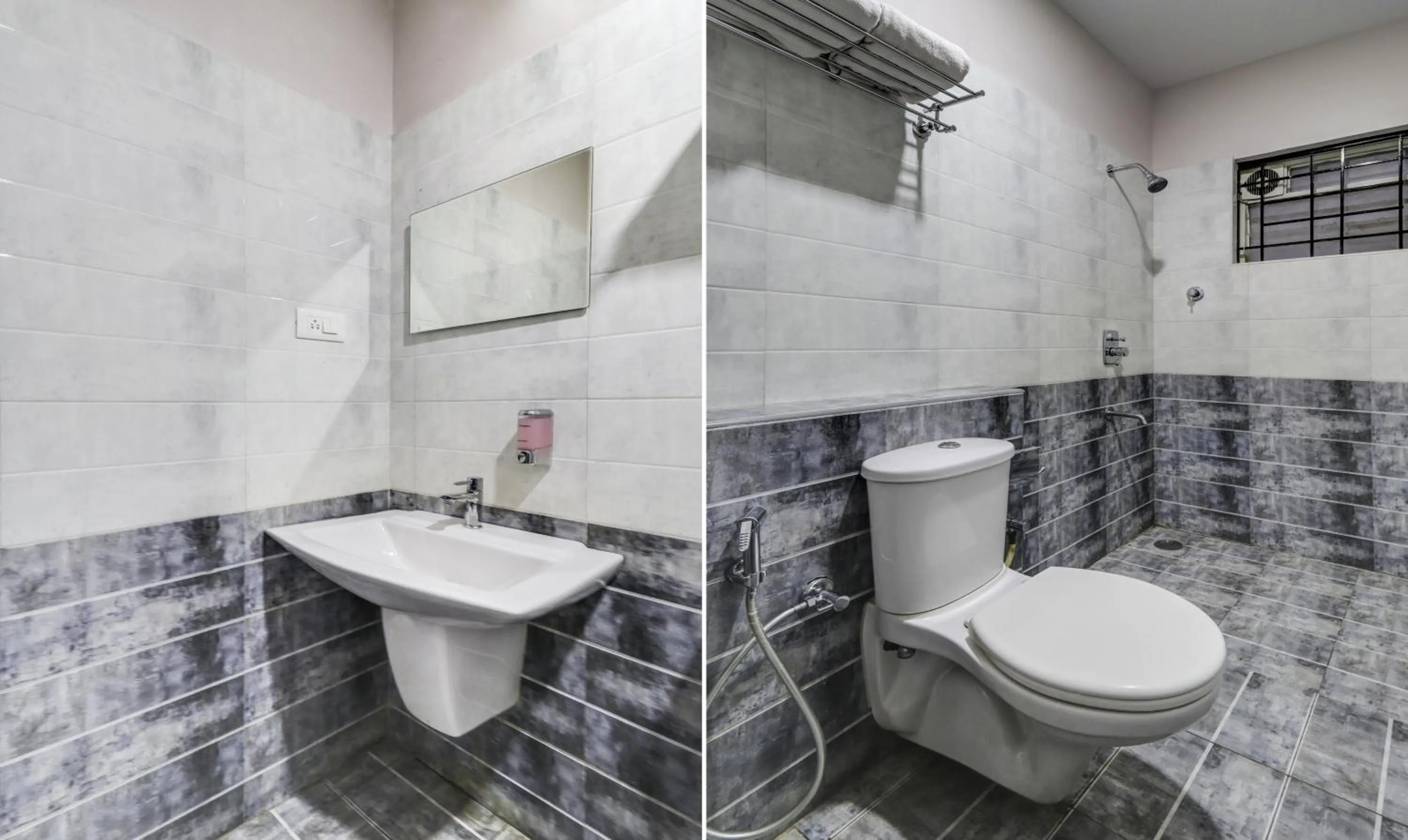 Bathroom in Treebo Sahara Suites 750 M From St Johns Medical College And Hospital