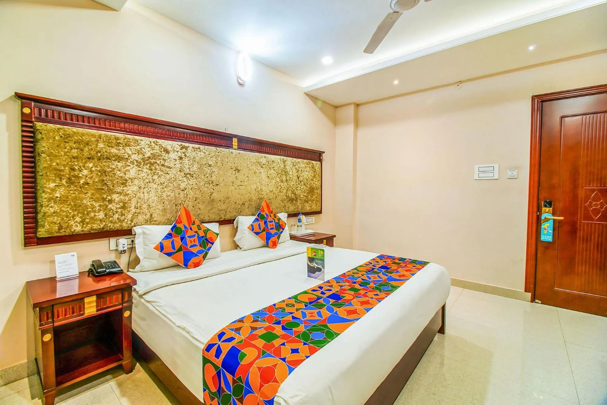 Bed in FabHotel Eleven Heights