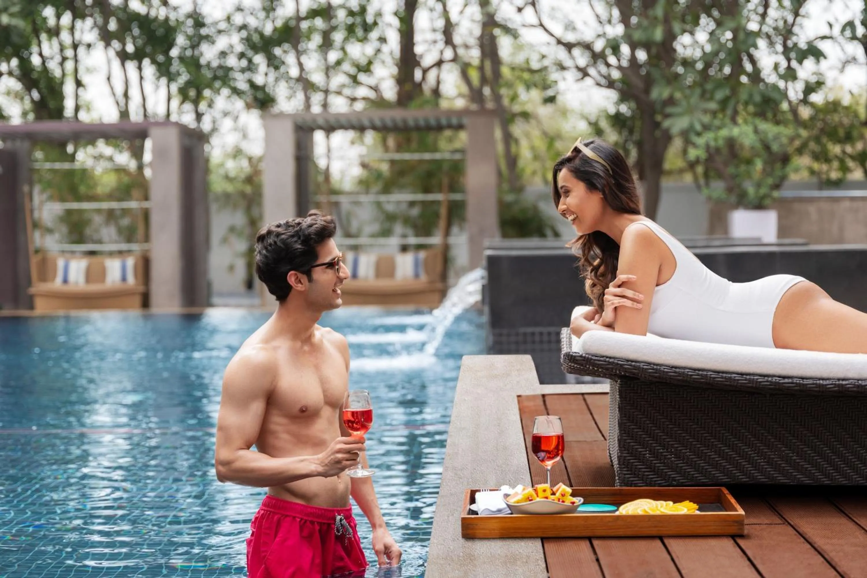 Swimming pool in Le Meridien Gurgaon, Delhi NCR