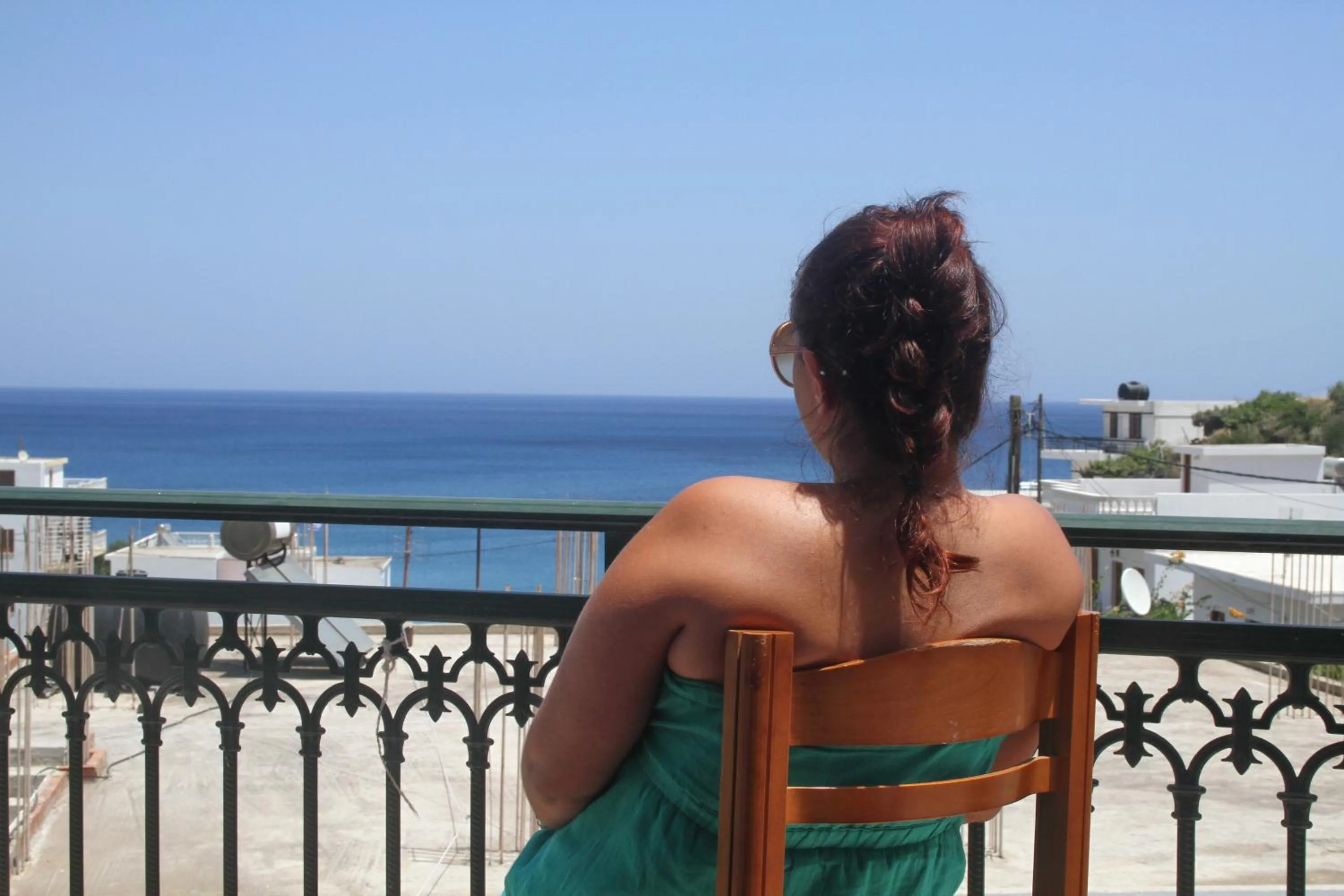 Balcony/Terrace in Nikos Hotel
