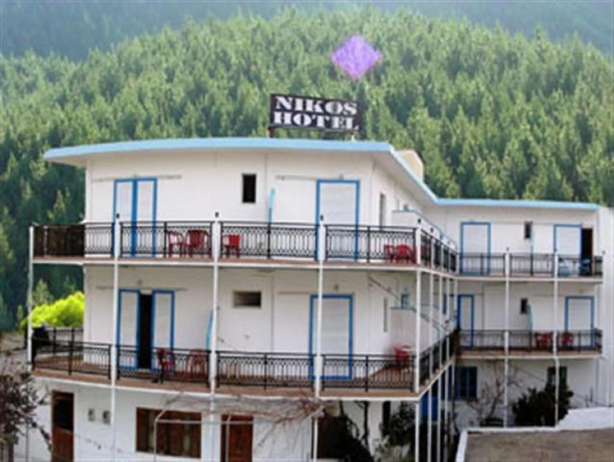 Bird's eye view in Nikos Hotel