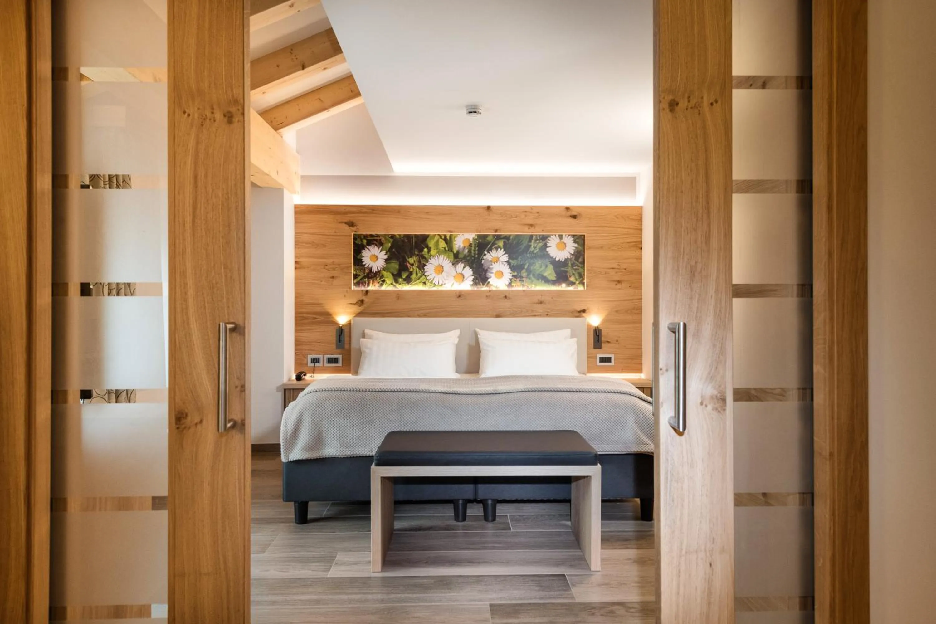 Bed in Family Hotel Serena