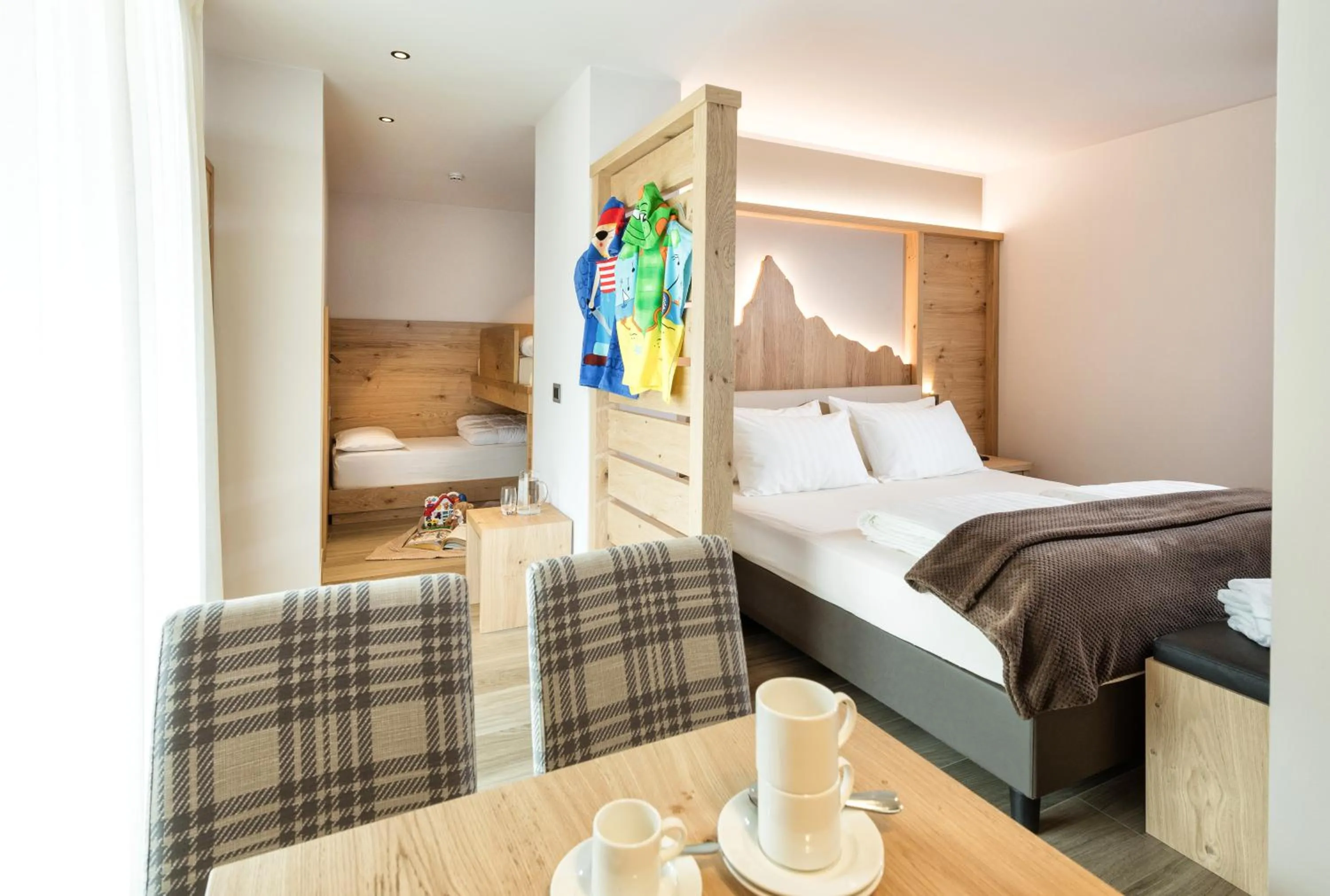 Bed in Family Hotel Serena