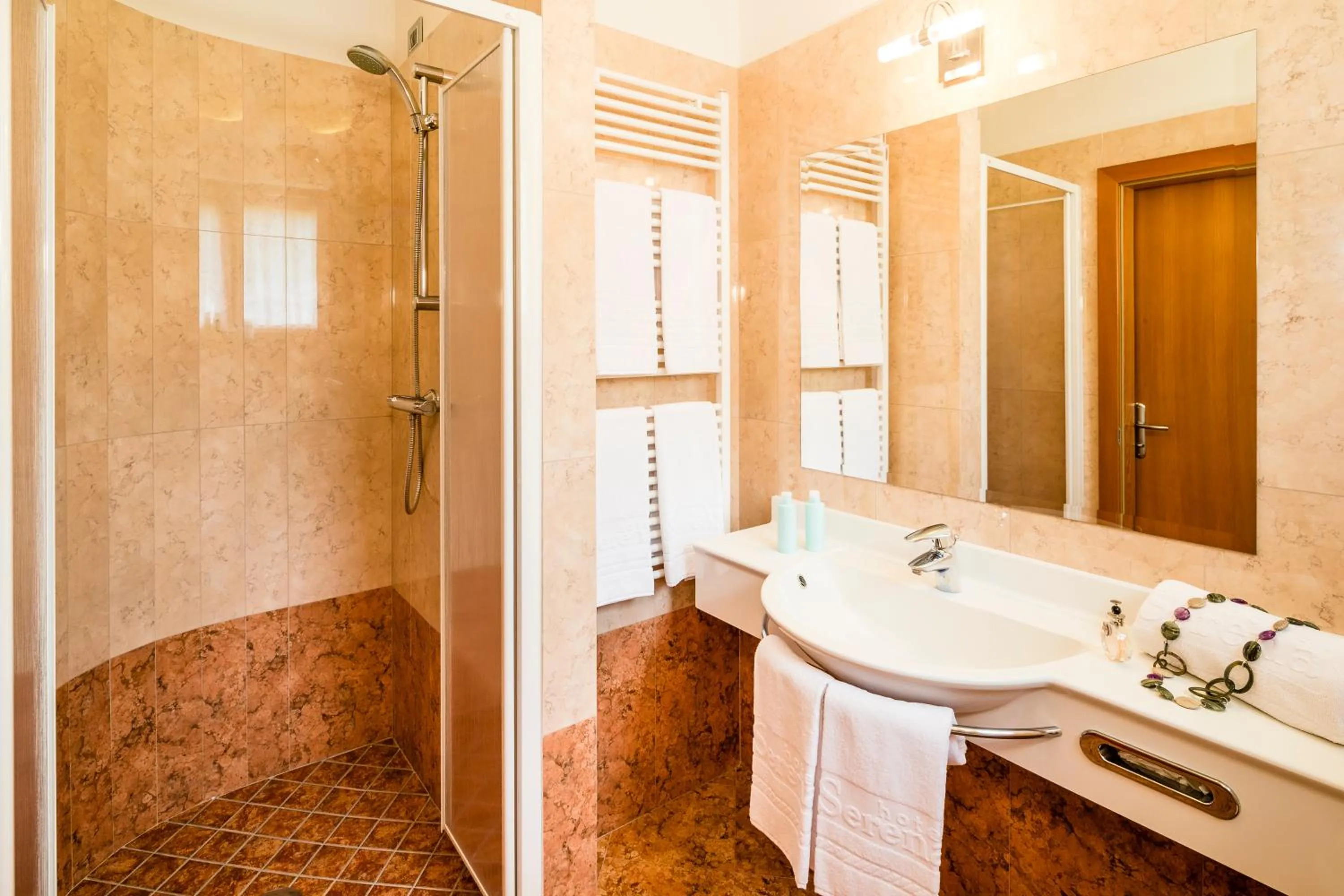 Bathroom in Family Hotel Serena