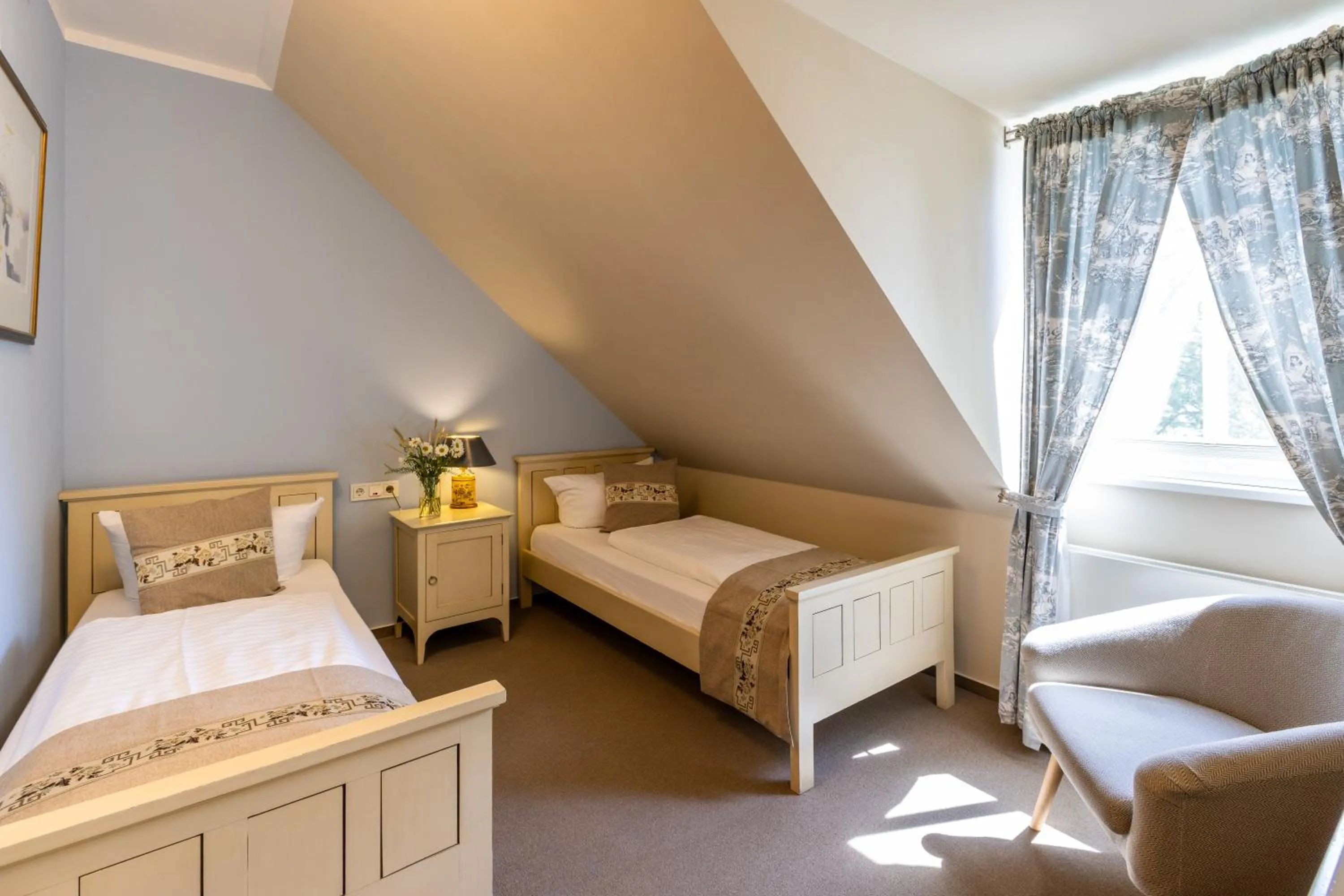 Bed in Café Wildau Hotel & Restaurant am Werbellinsee