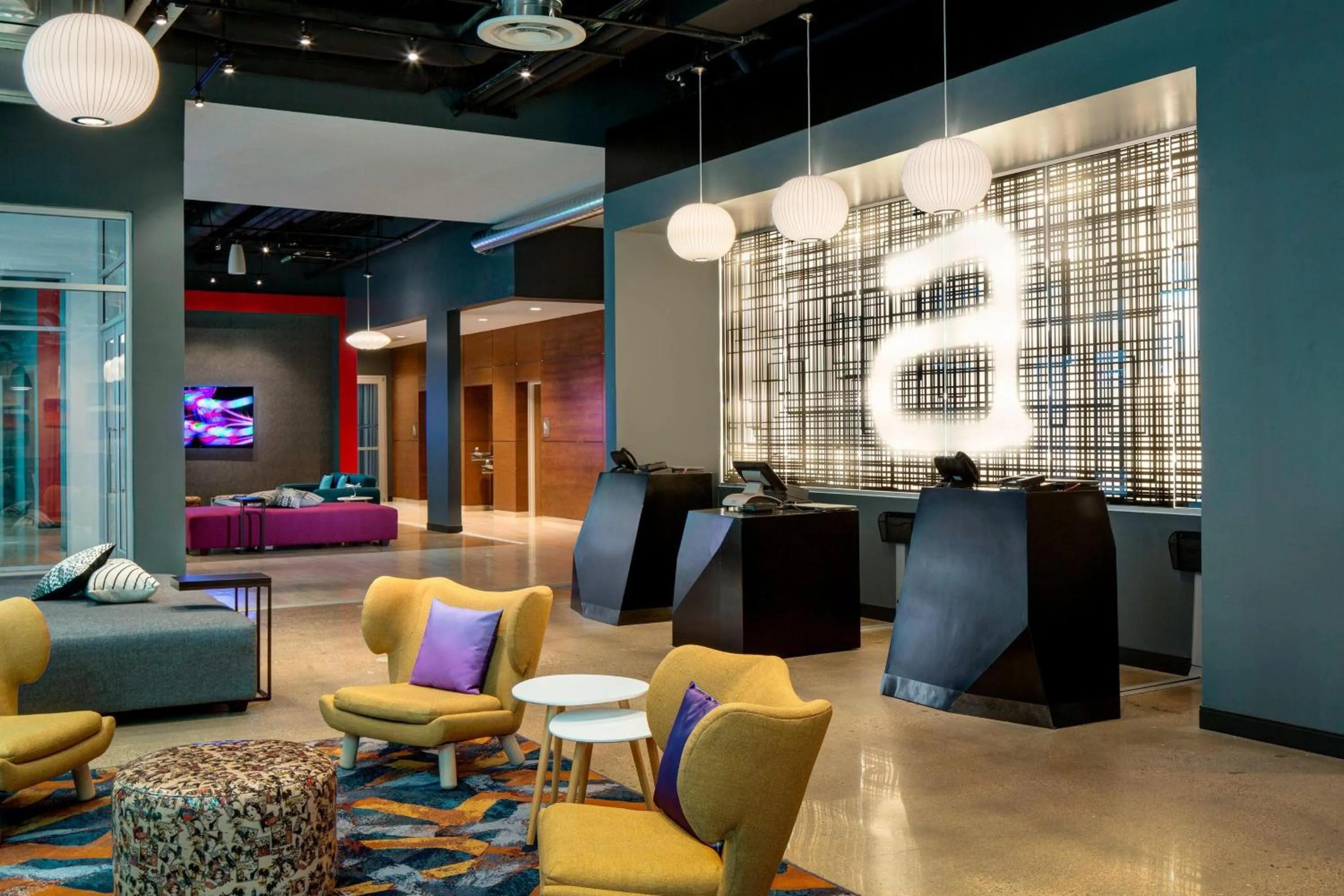 Lobby or reception in Aloft Fort Worth Downtown
