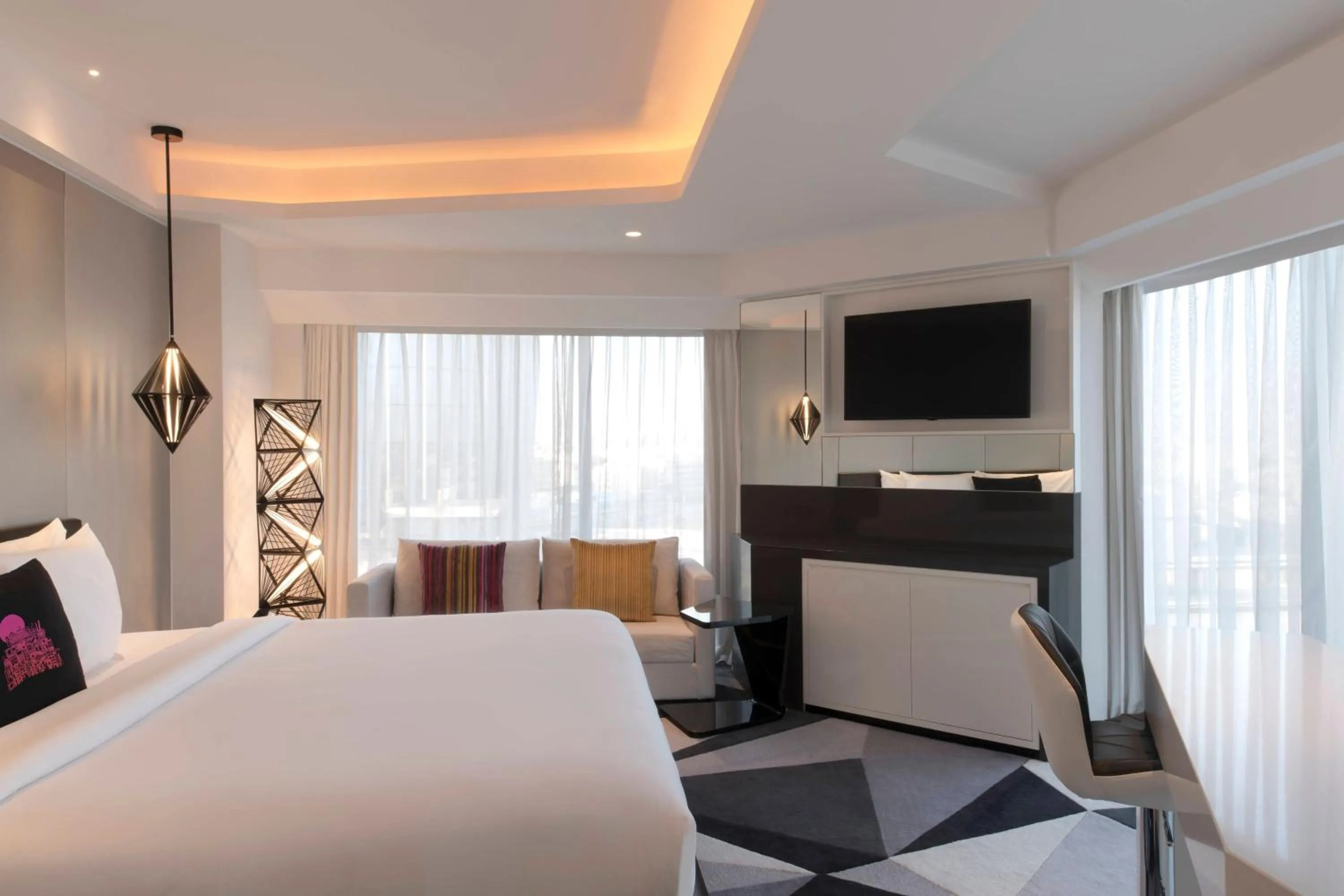 Photo of the whole room, Bed in W Amman Hotel