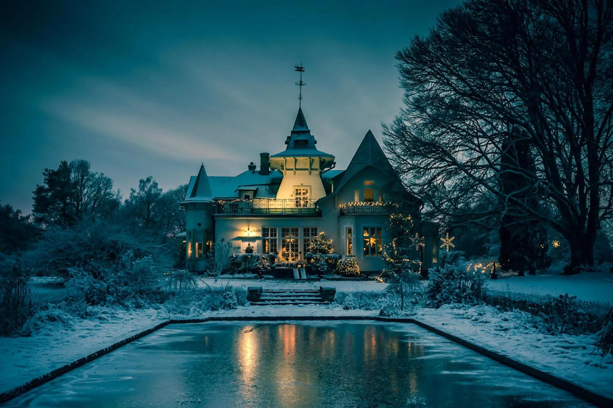 Facade/entrance in Villa Gransholm