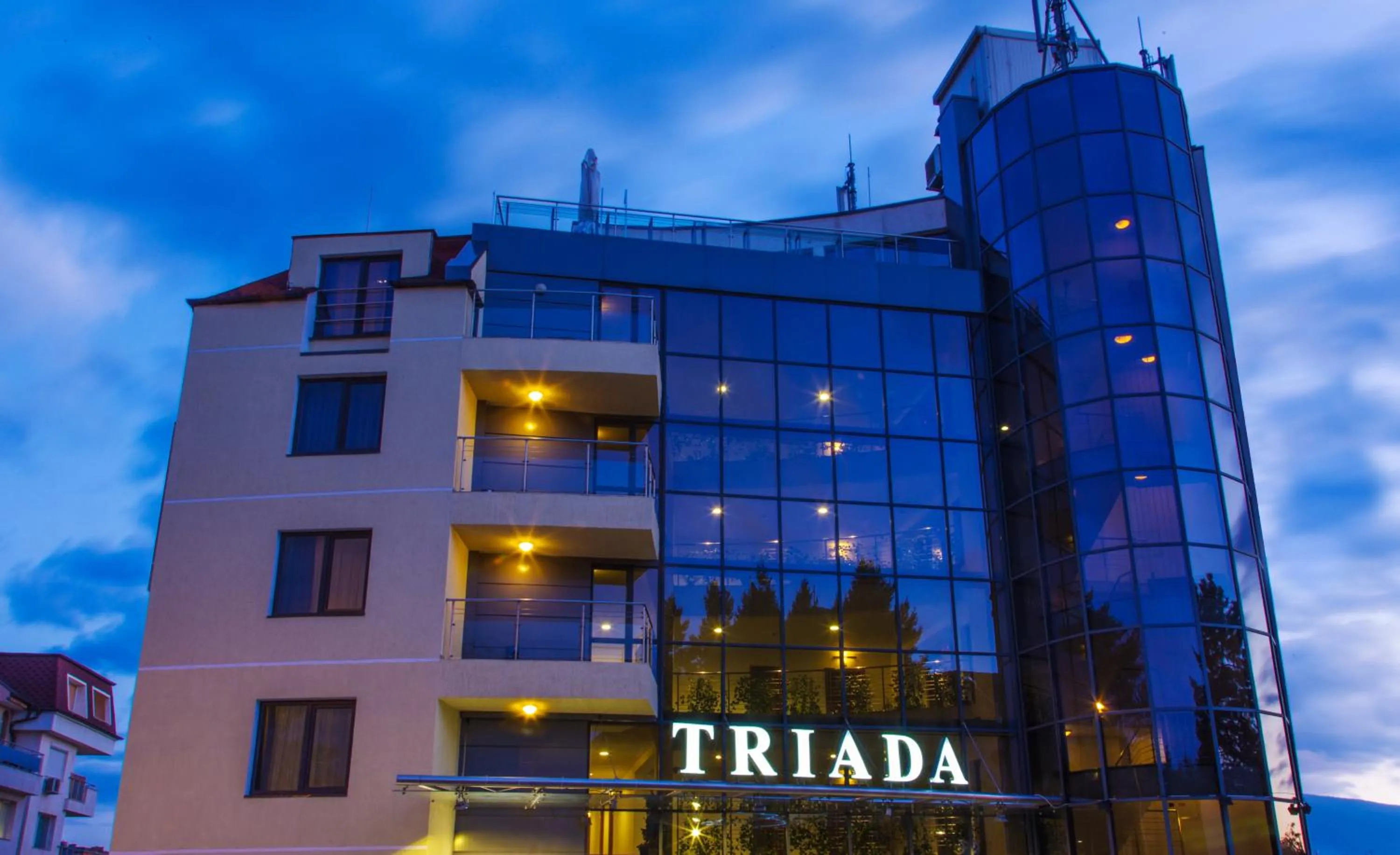 Facade/entrance in Triada Hotel