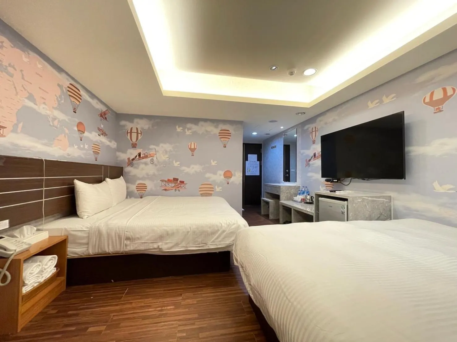 Bed in Jung Shin Hotel