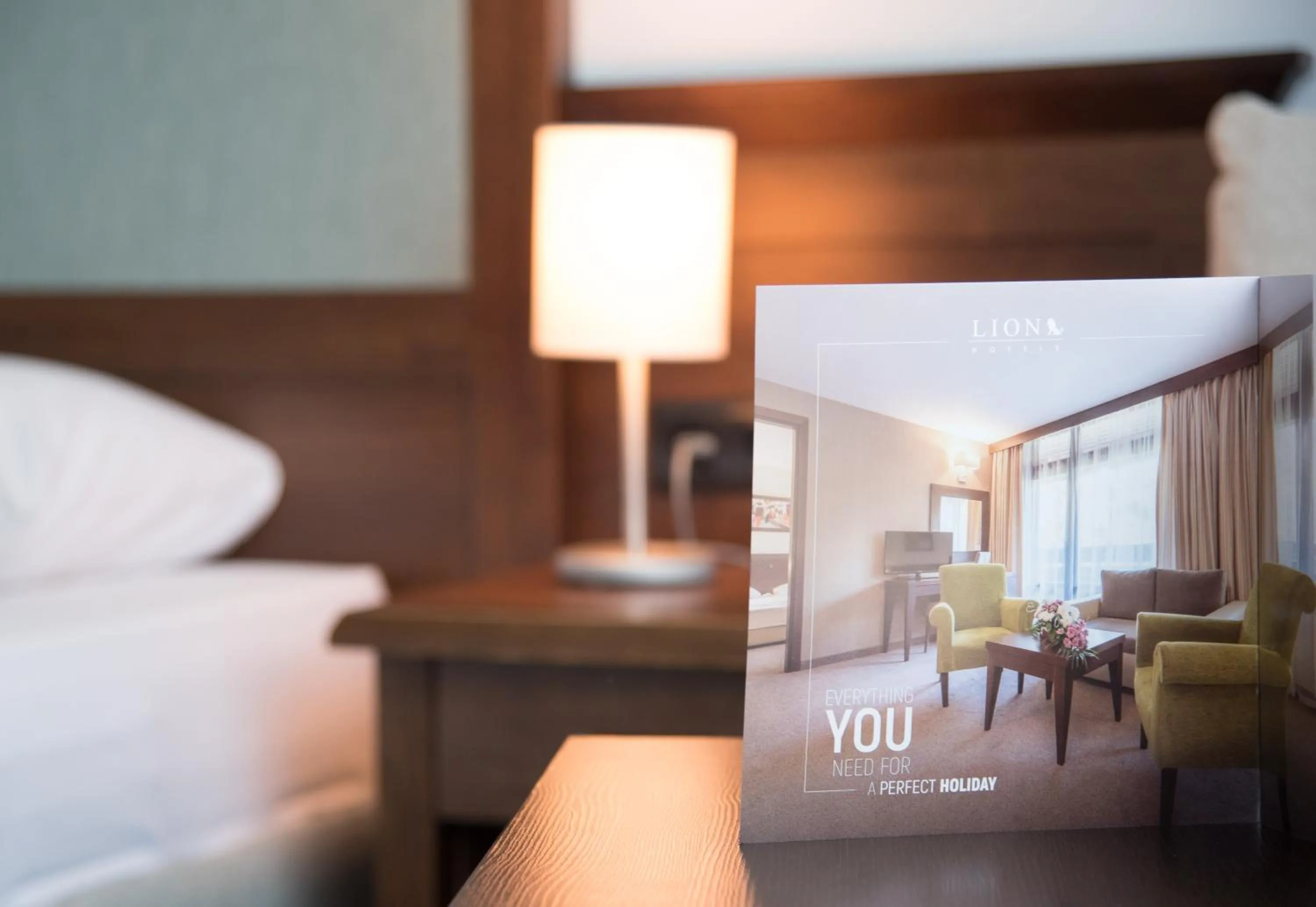 Text overlay in Lion Sunny Beach Hotel