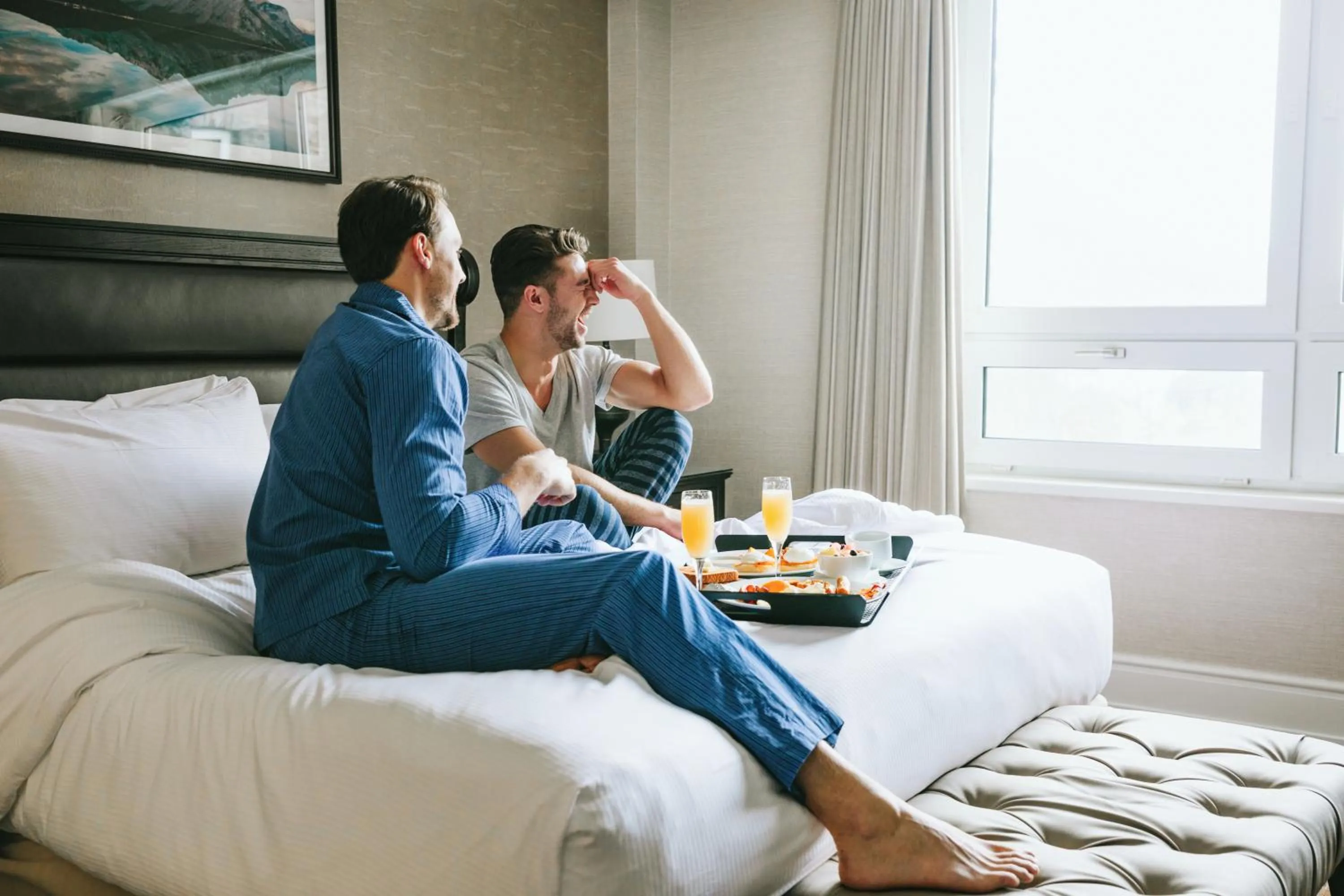 People, Bed in Fairmont Banff Springs