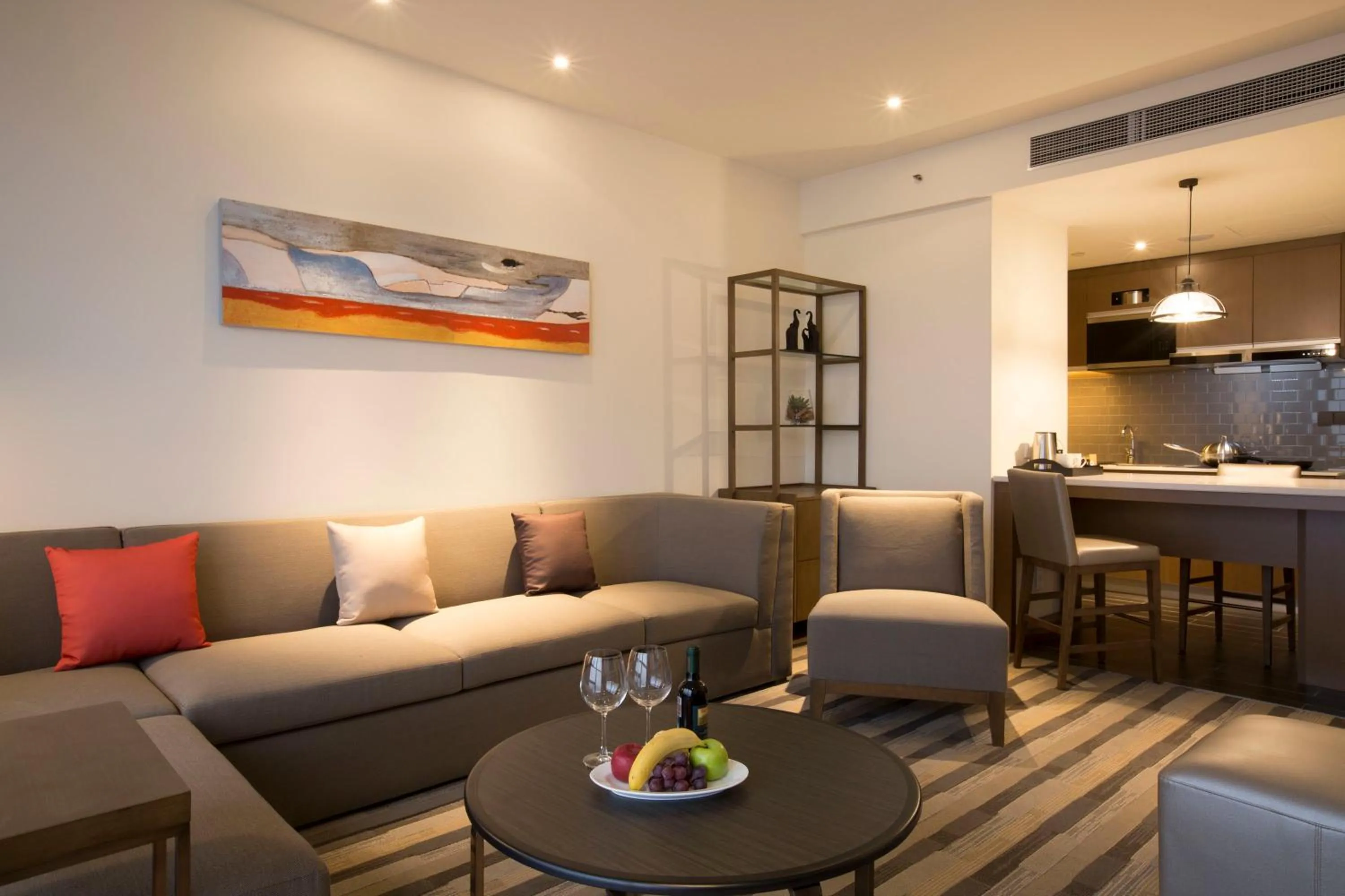 Living room in Hyatt House Shanghai New Hongqiao