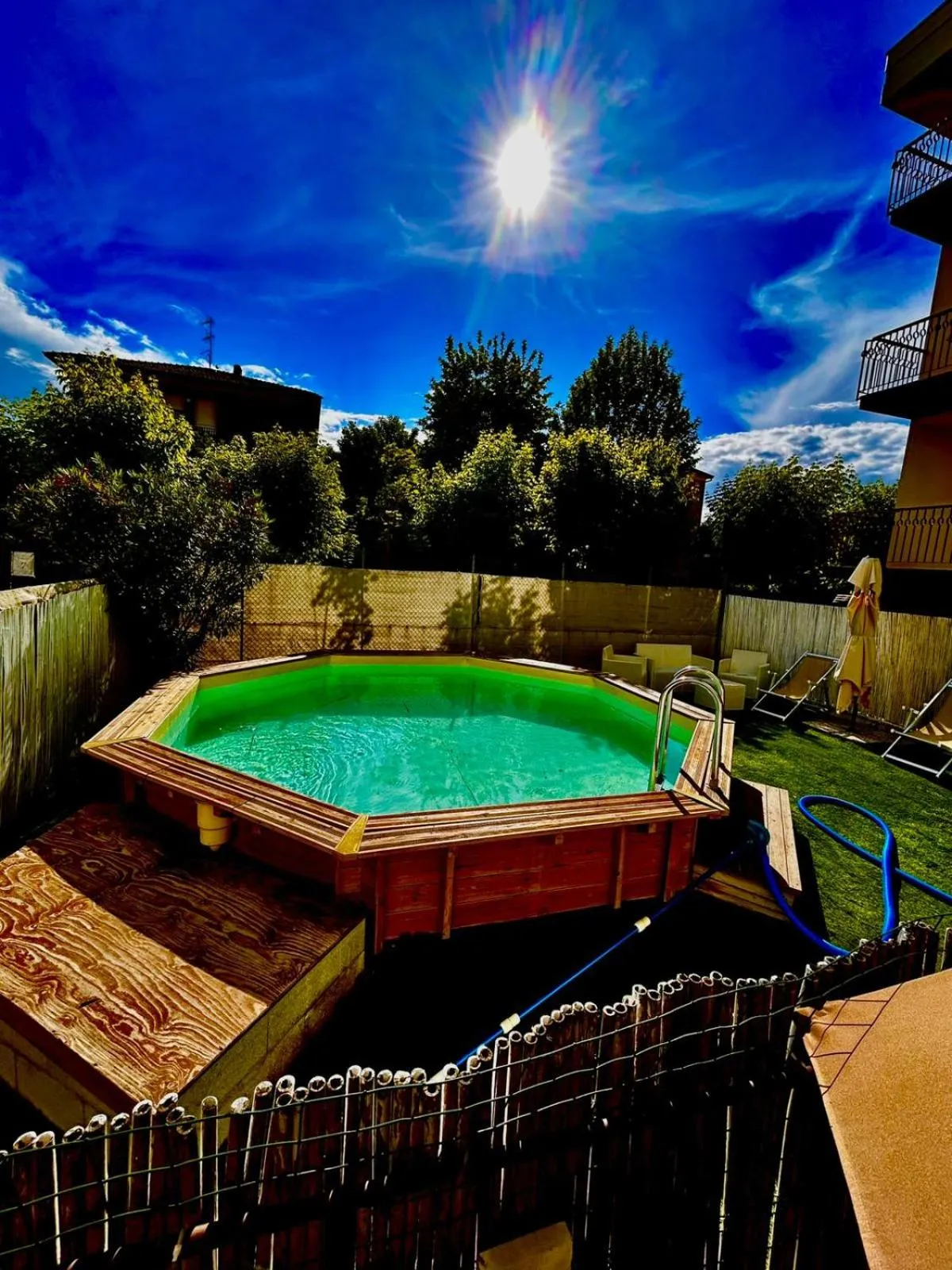 Pool view in Hotel Antonella