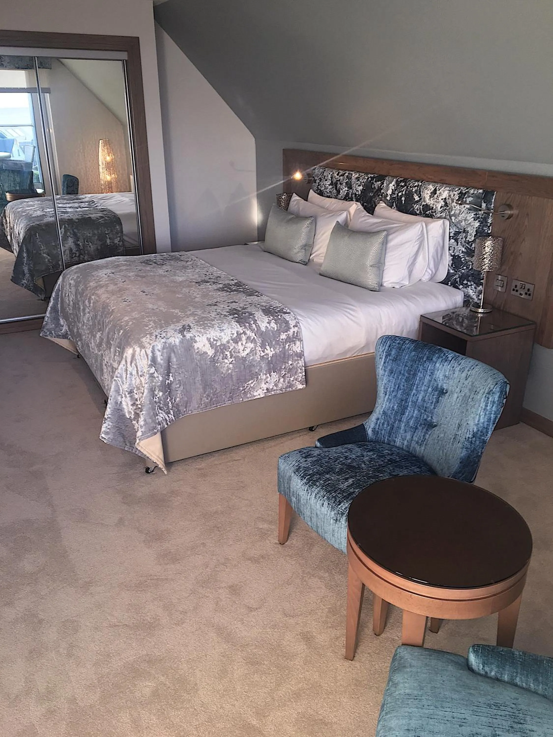 Bed in Seamill House Hotel