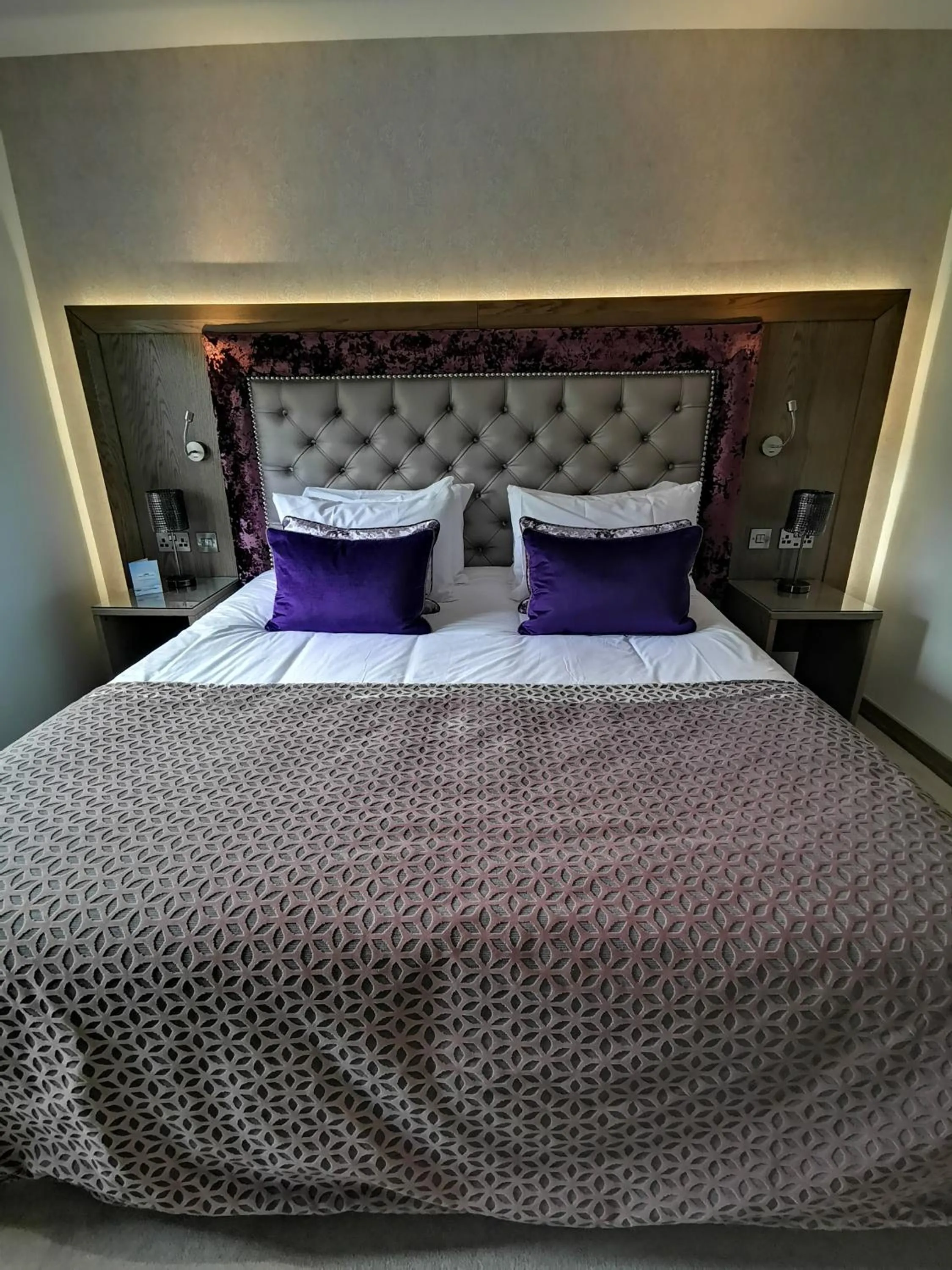 Bed in Seamill House Hotel