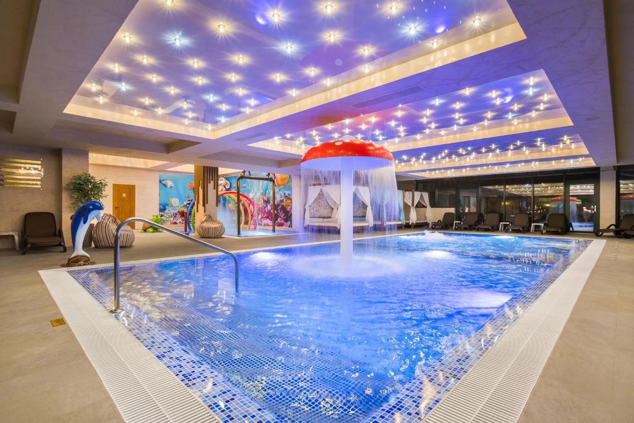 Pool view in Park & Spa Hotel Markovo