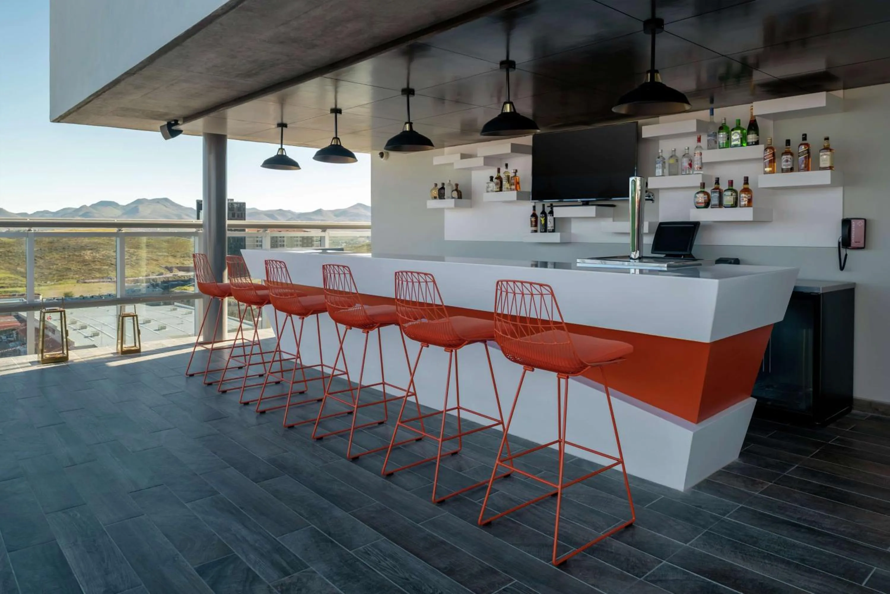 Pool view in Hilton Garden Inn Chihuahua