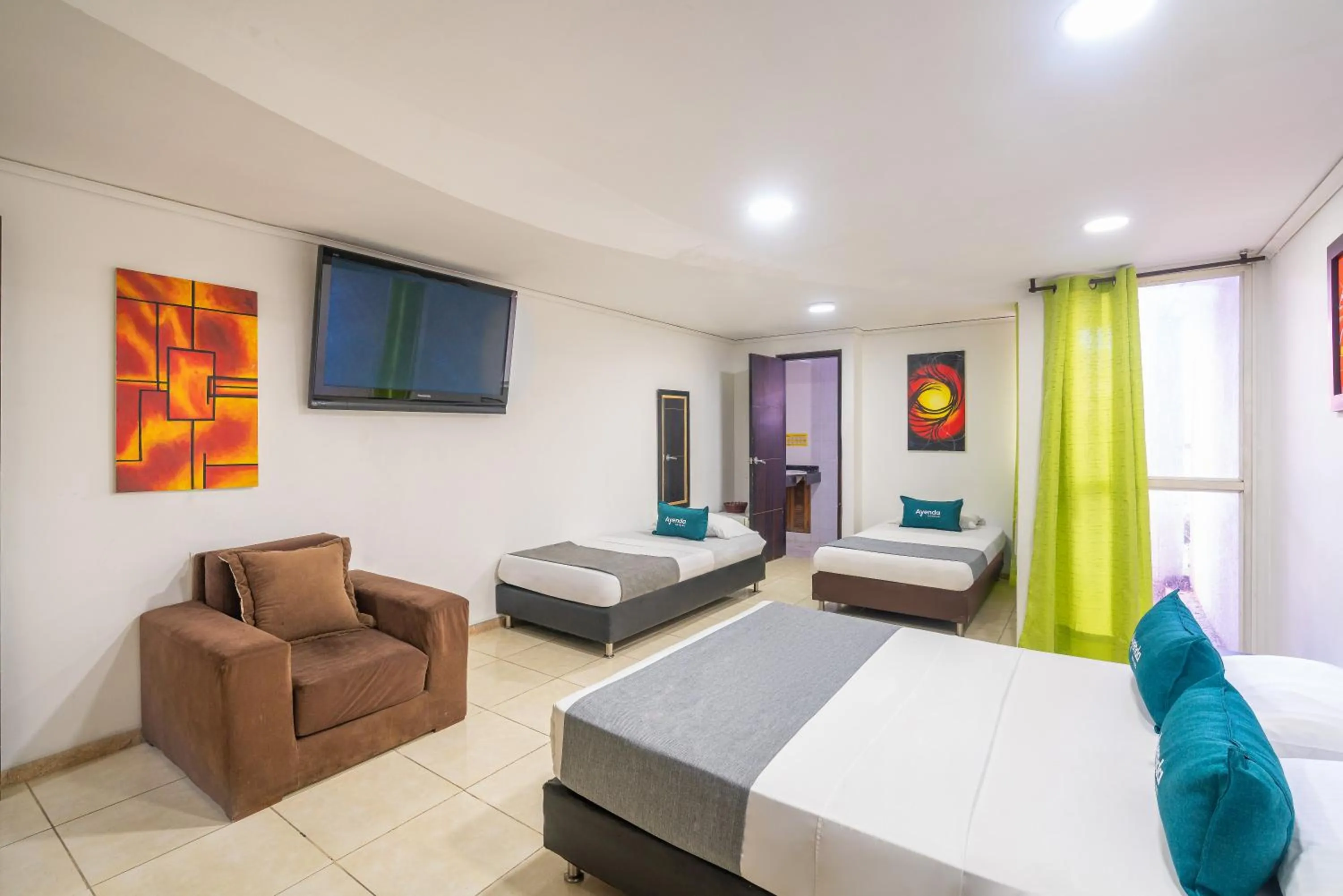 Bed in Hotel Casa Blanca Laureles