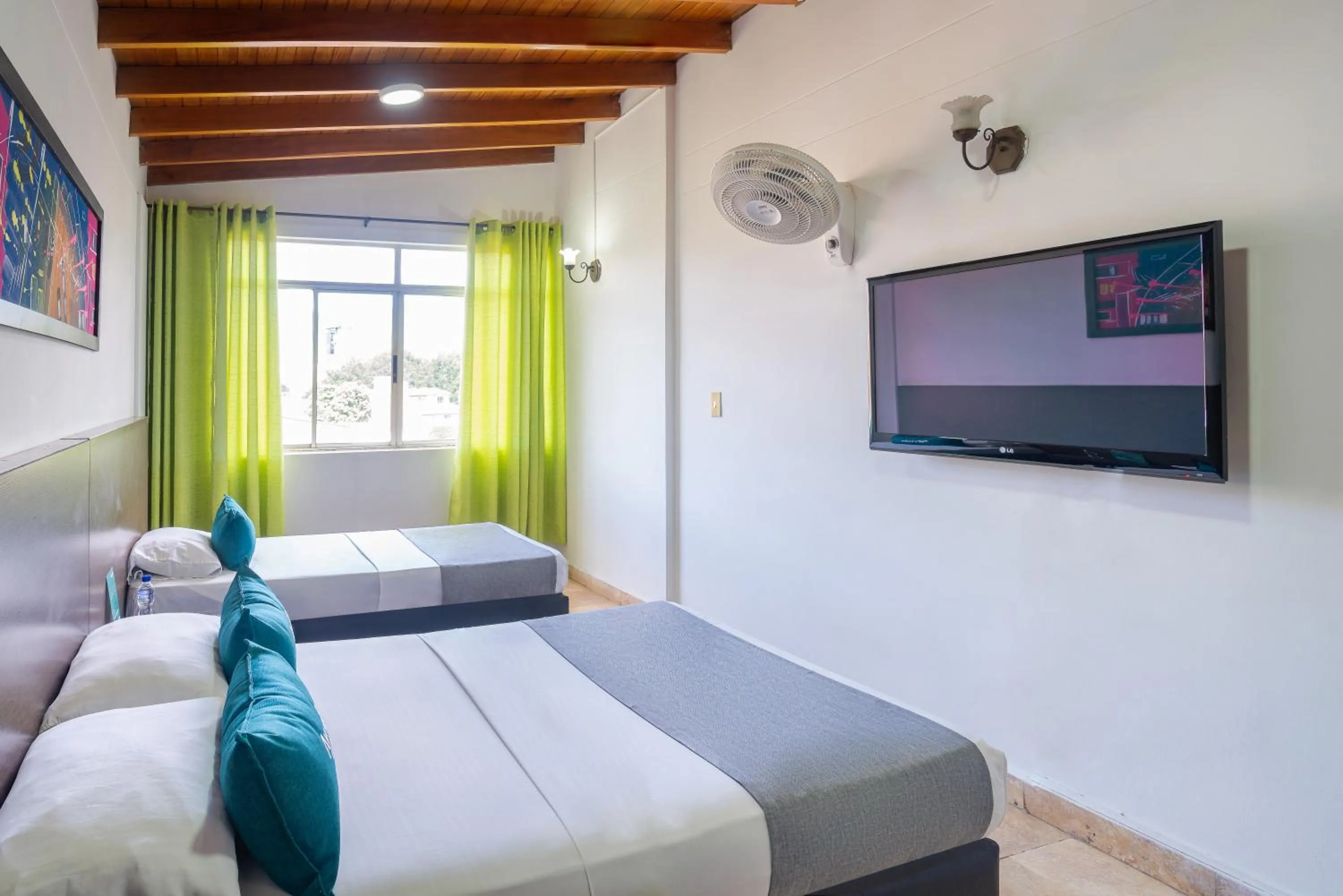 Bed in Hotel Casa Blanca Laureles