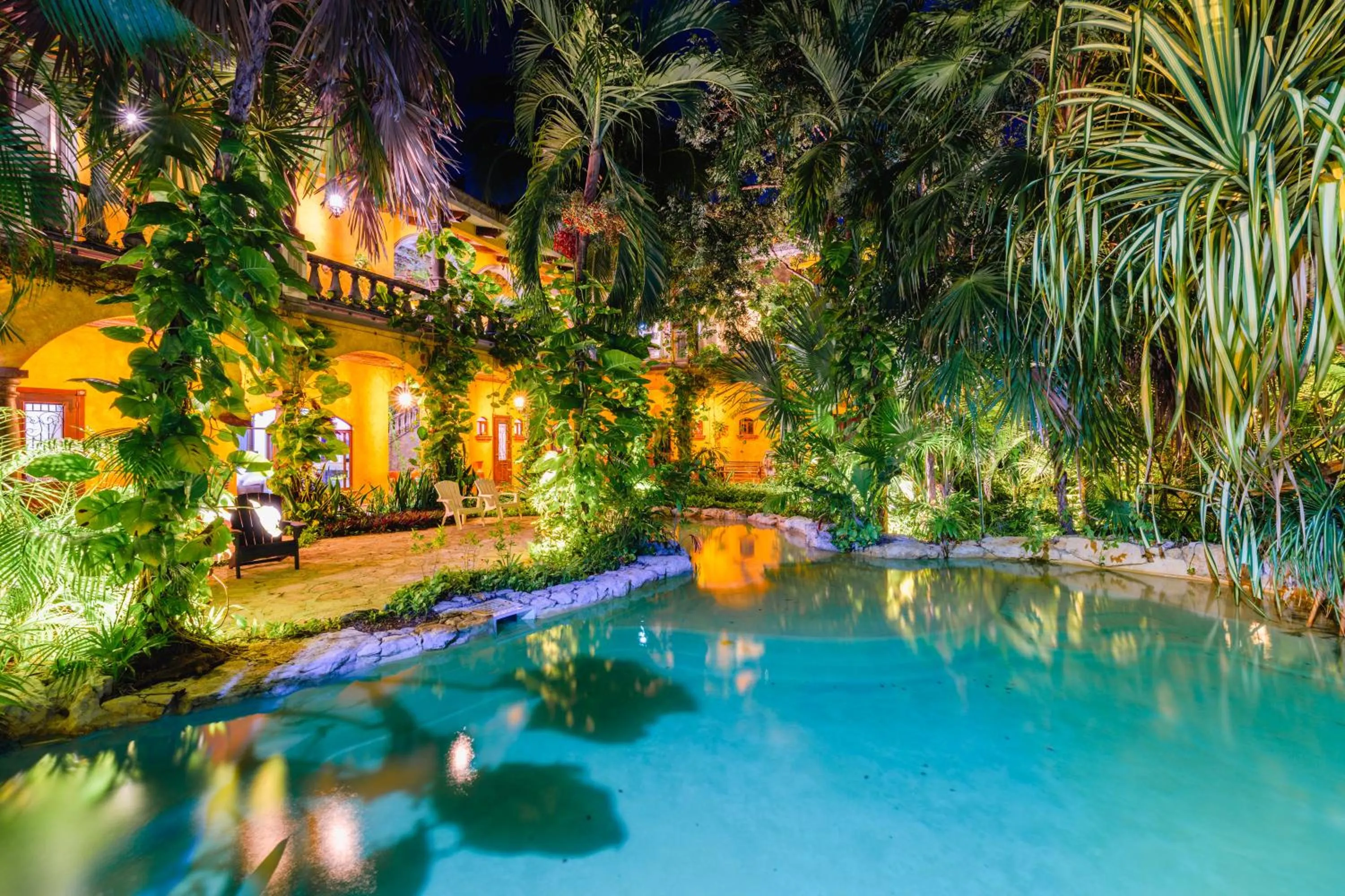 Night in La Hacienda Hotel, at Xcaret