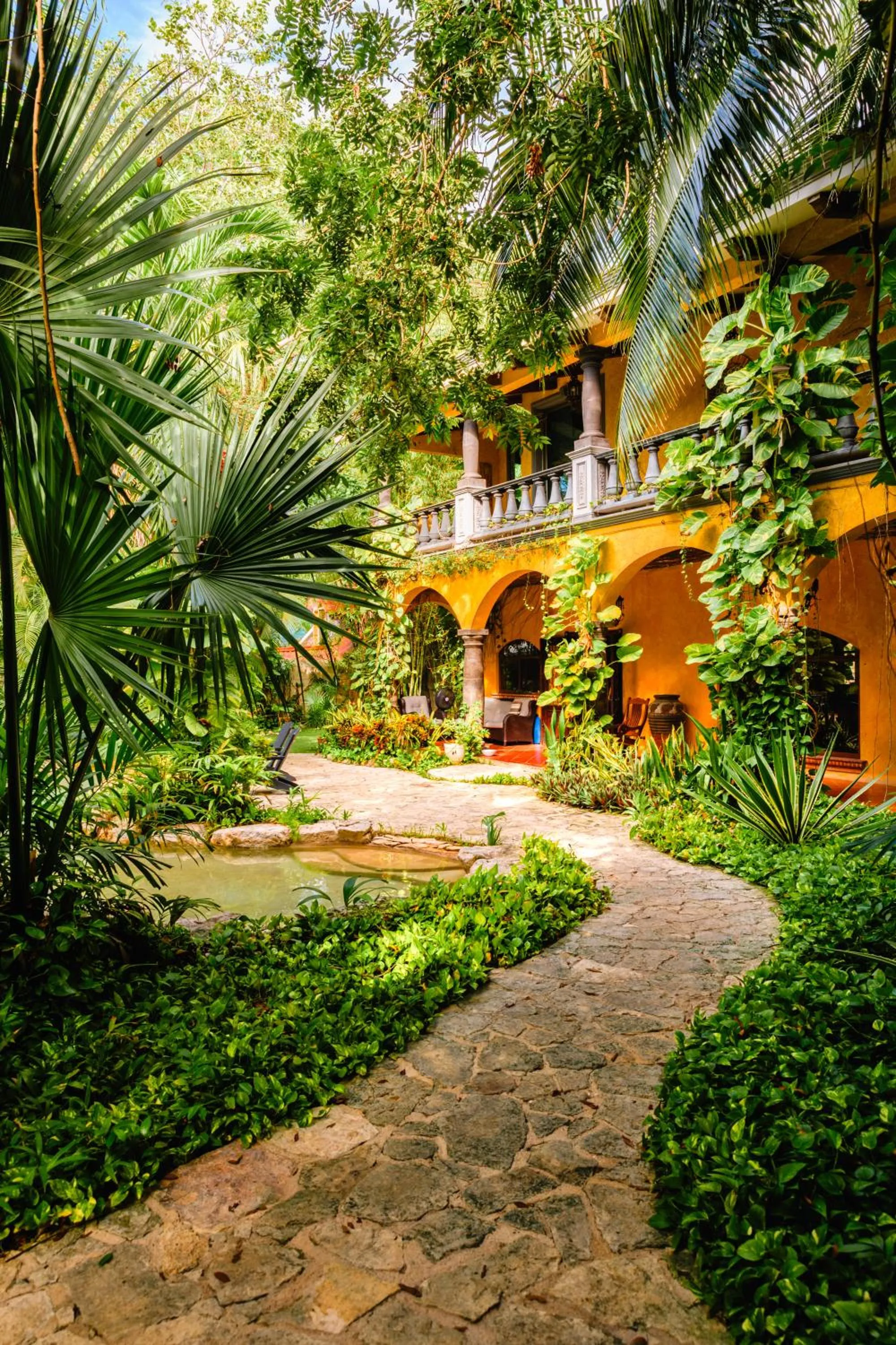 Property building in La Hacienda Hotel, at Xcaret