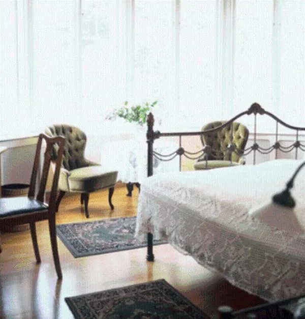 Decorative detail, Bed in Solvikens Pensionat