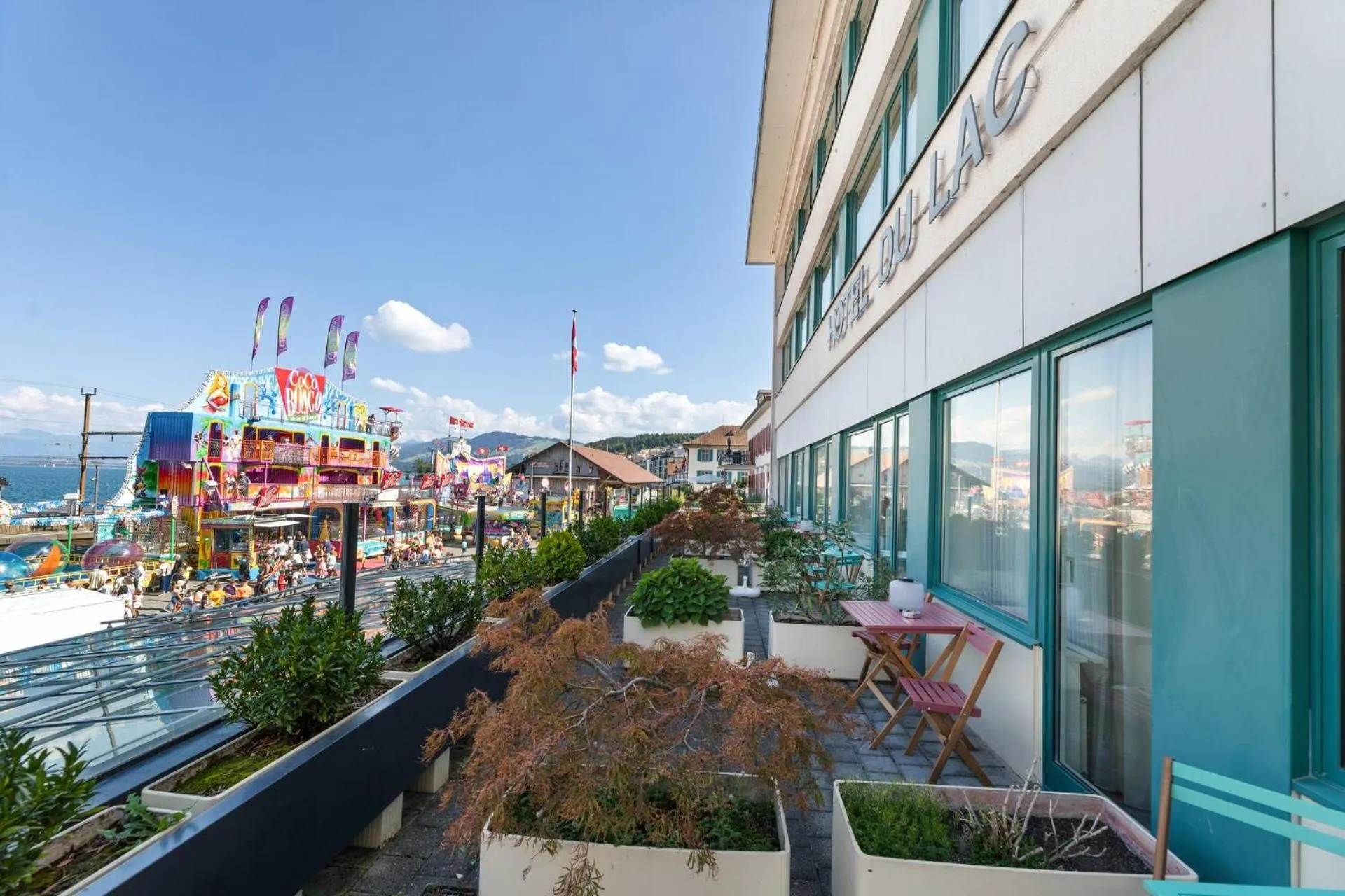 Balcony/Terrace in becozy du Lac Self-Check In Hotel Riviera Edition