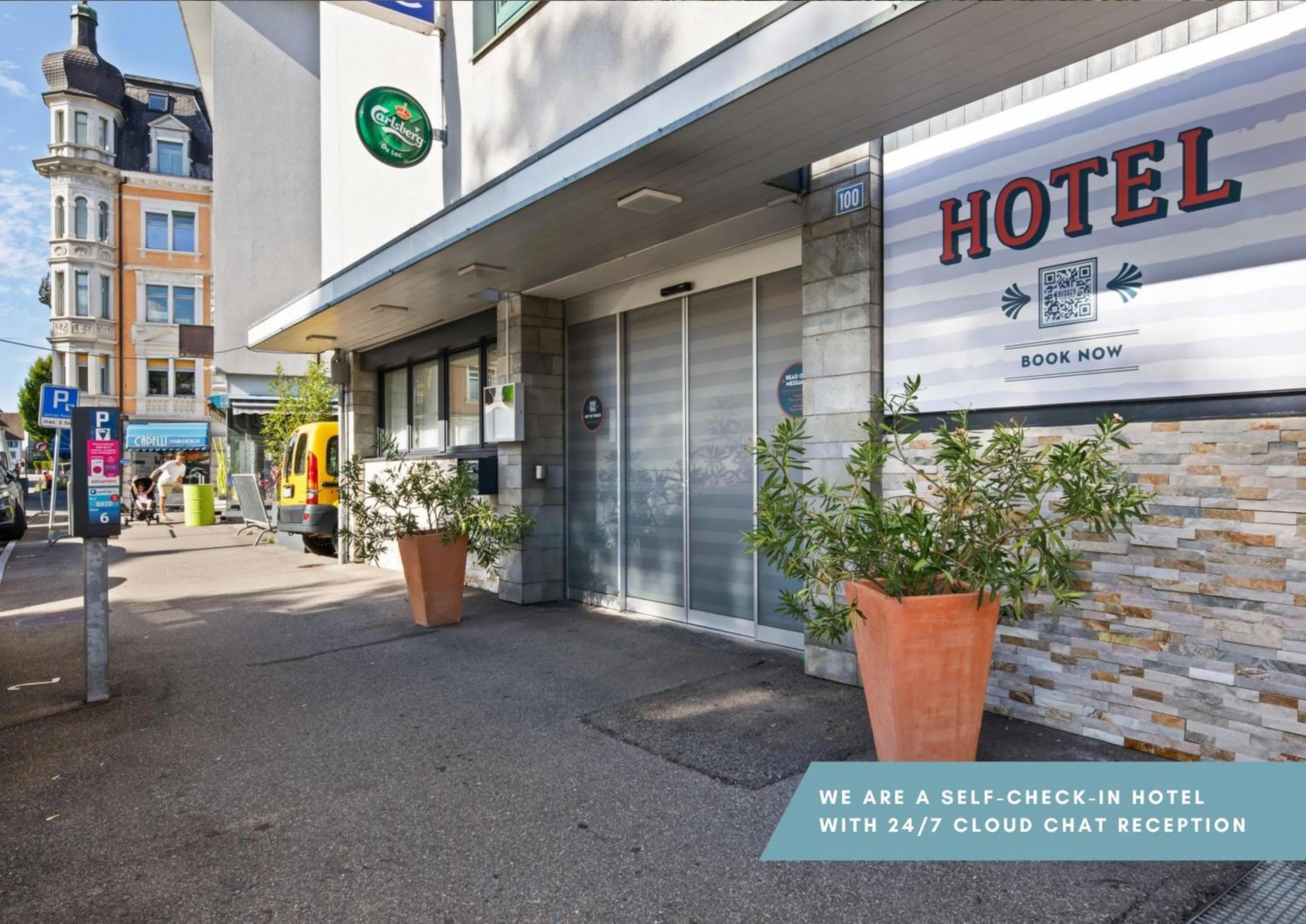 Facade/entrance in becozy du Lac Self-Check In Hotel Riviera Edition