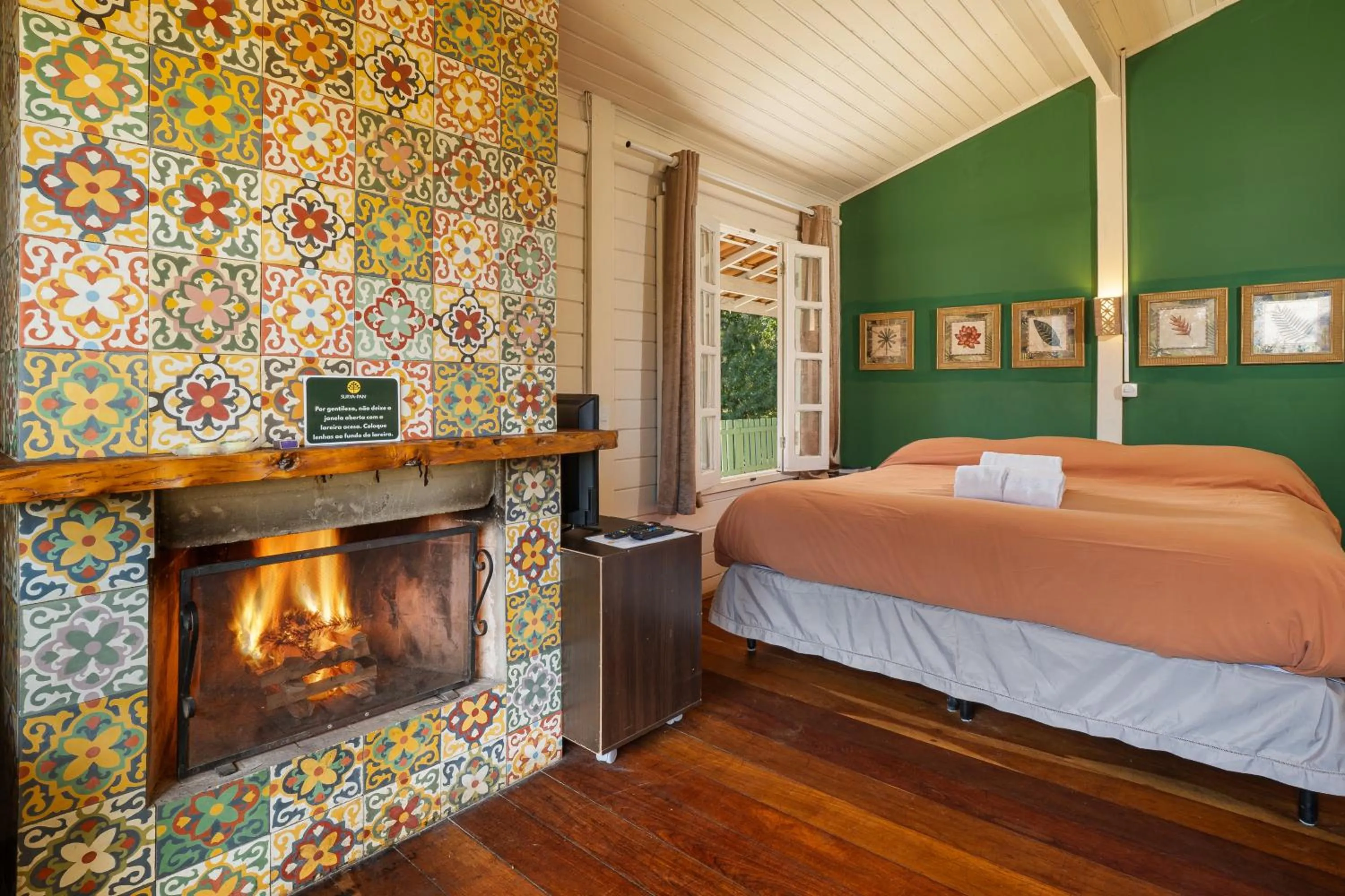 Bed in Surya-Pan Refúgio Hotel - Super Pet Friendly