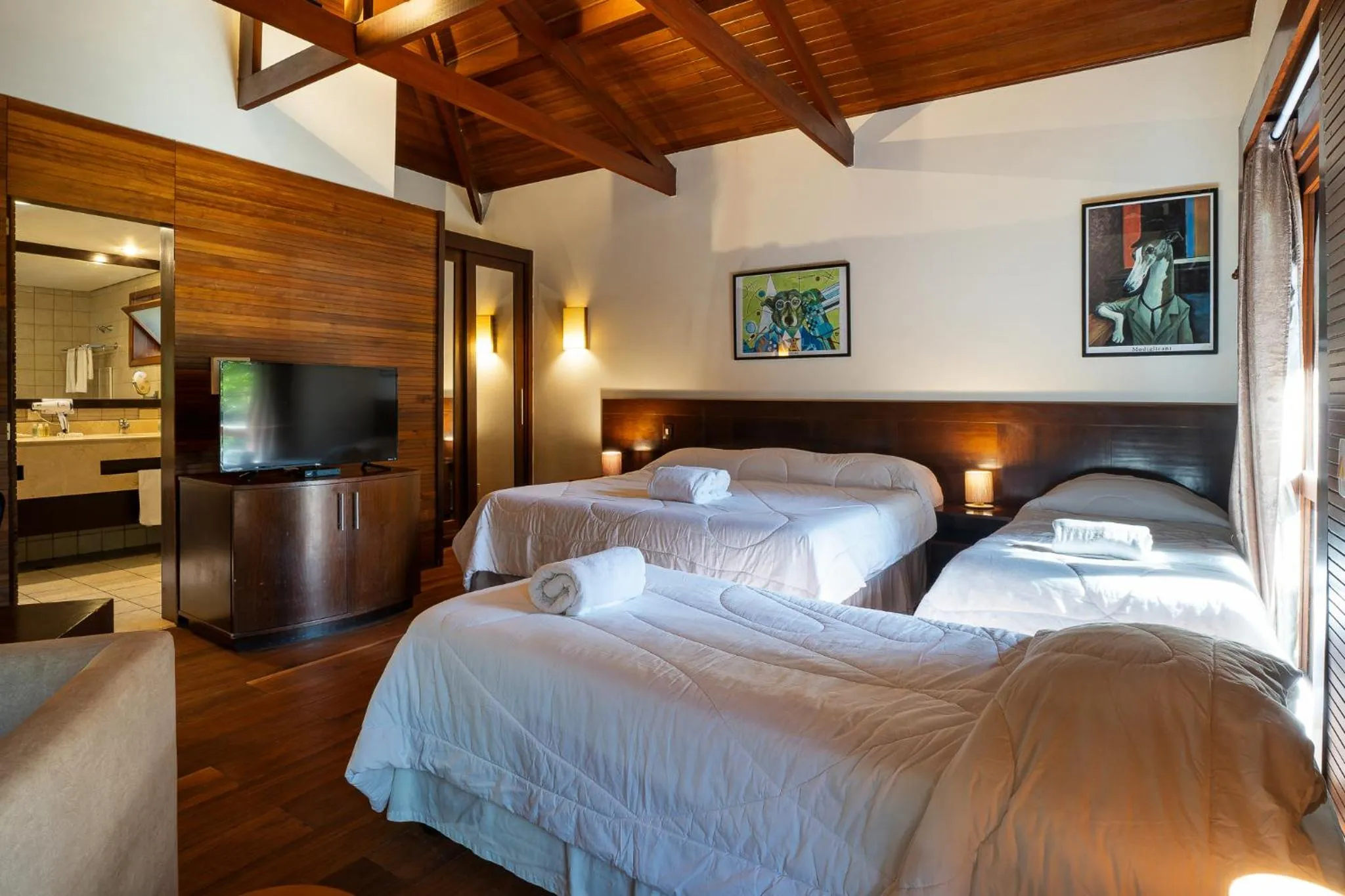 Bed in Surya-Pan Refúgio Hotel - Super Pet Friendly