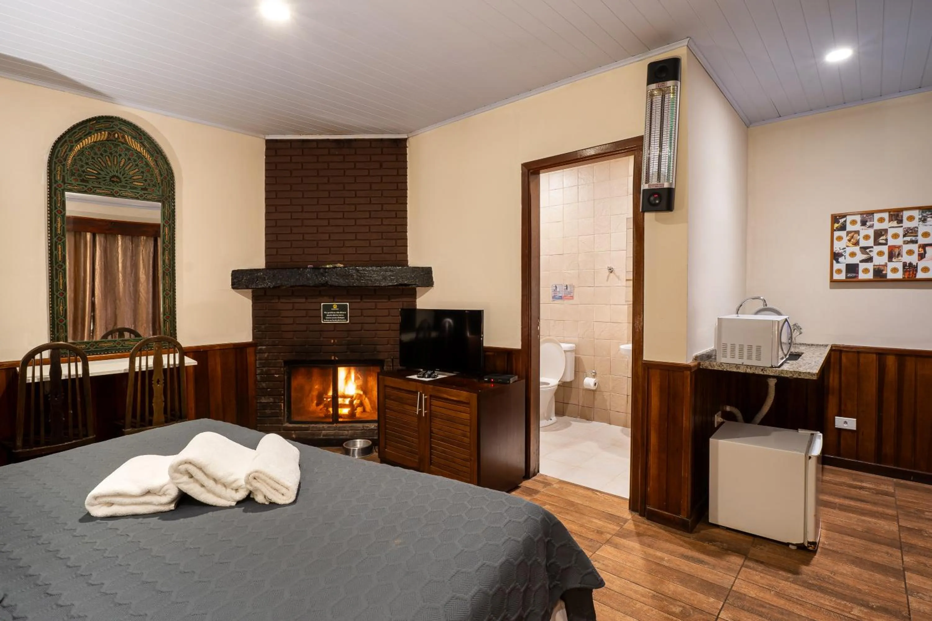 Bed in Surya-Pan Refúgio Hotel - Super Pet Friendly