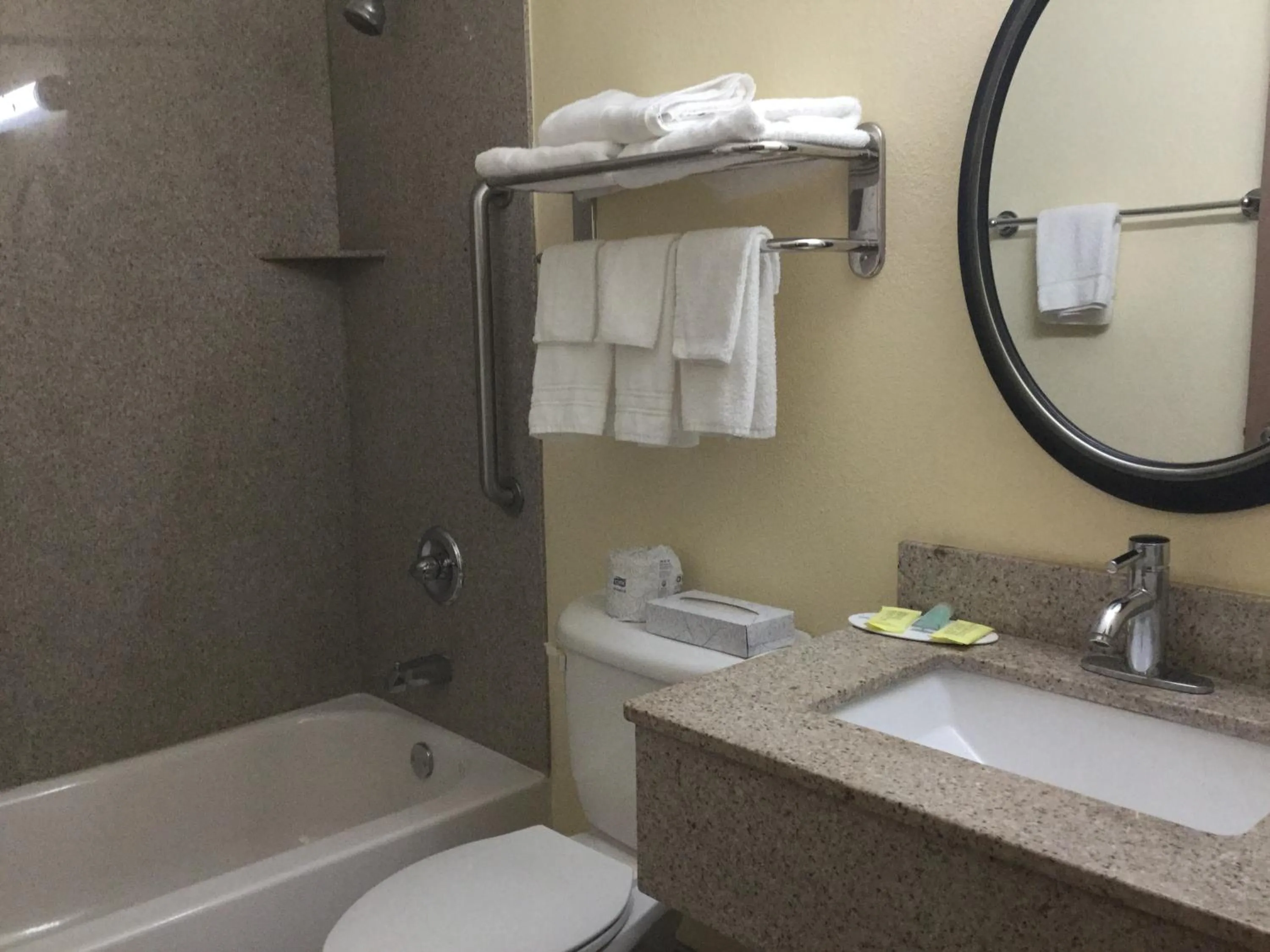 Bathroom in Super8 by Wyndham NEARBY Clearwater St Petersburg International Airport