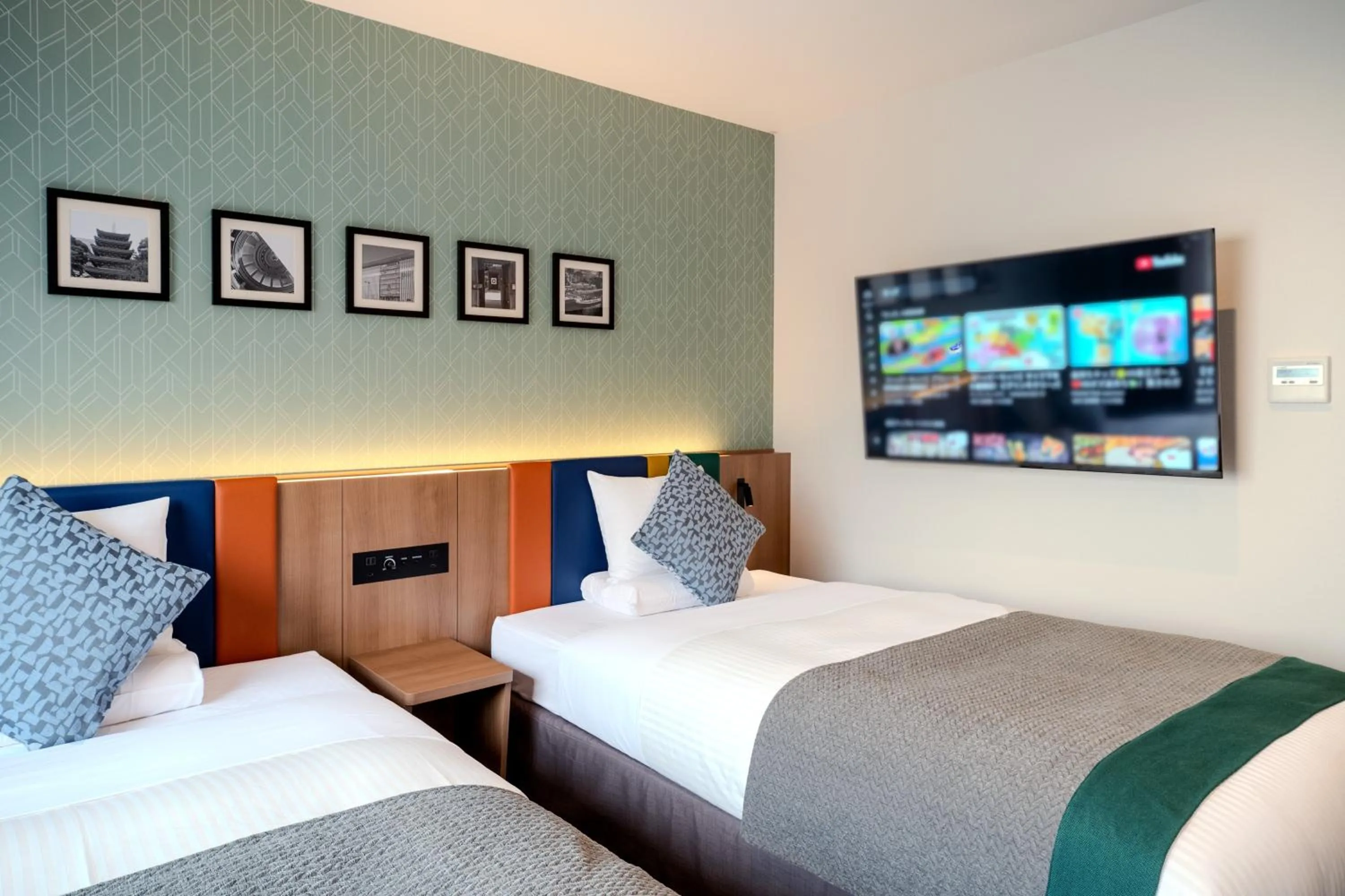 Bed in HOTEL MYSTAYS Fukuoka Tenjin Minami