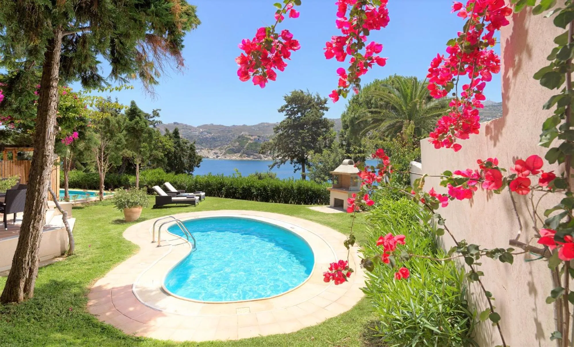 Patio in Out Of The Blue Resort & Spa