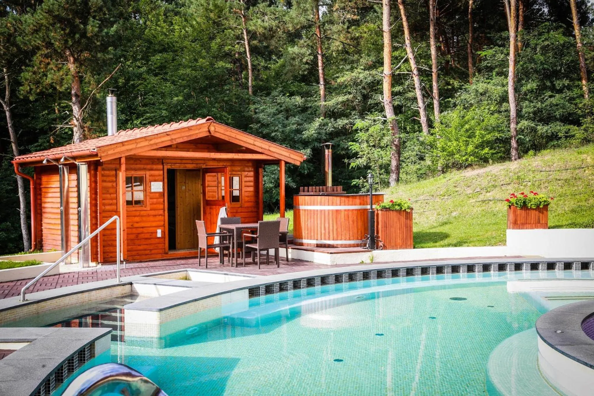 Patio in Erdőspuszta Club Hotel Fenyves