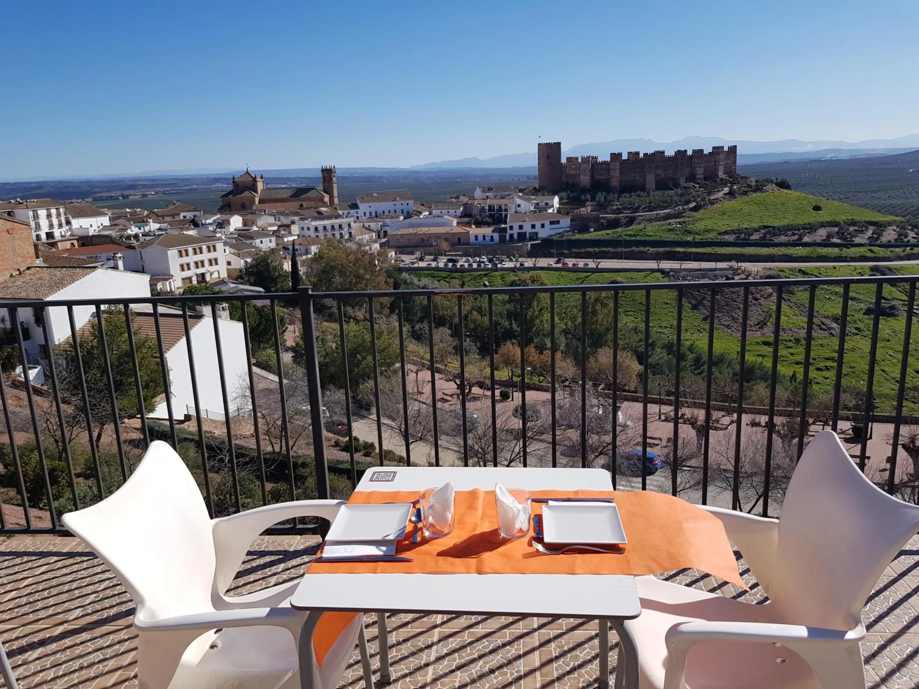 Balcony/Terrace in Hotel Restaurante Baños