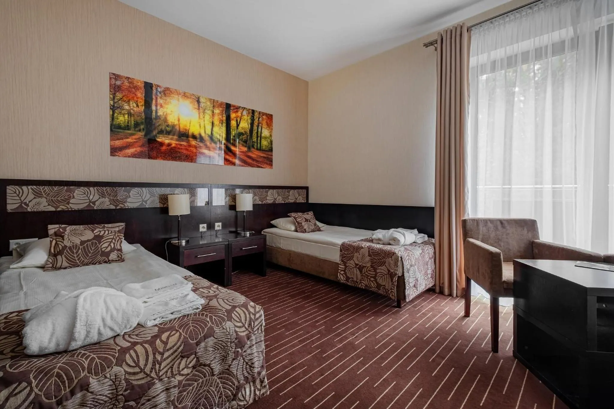 Bed in Hotel Uroczysko