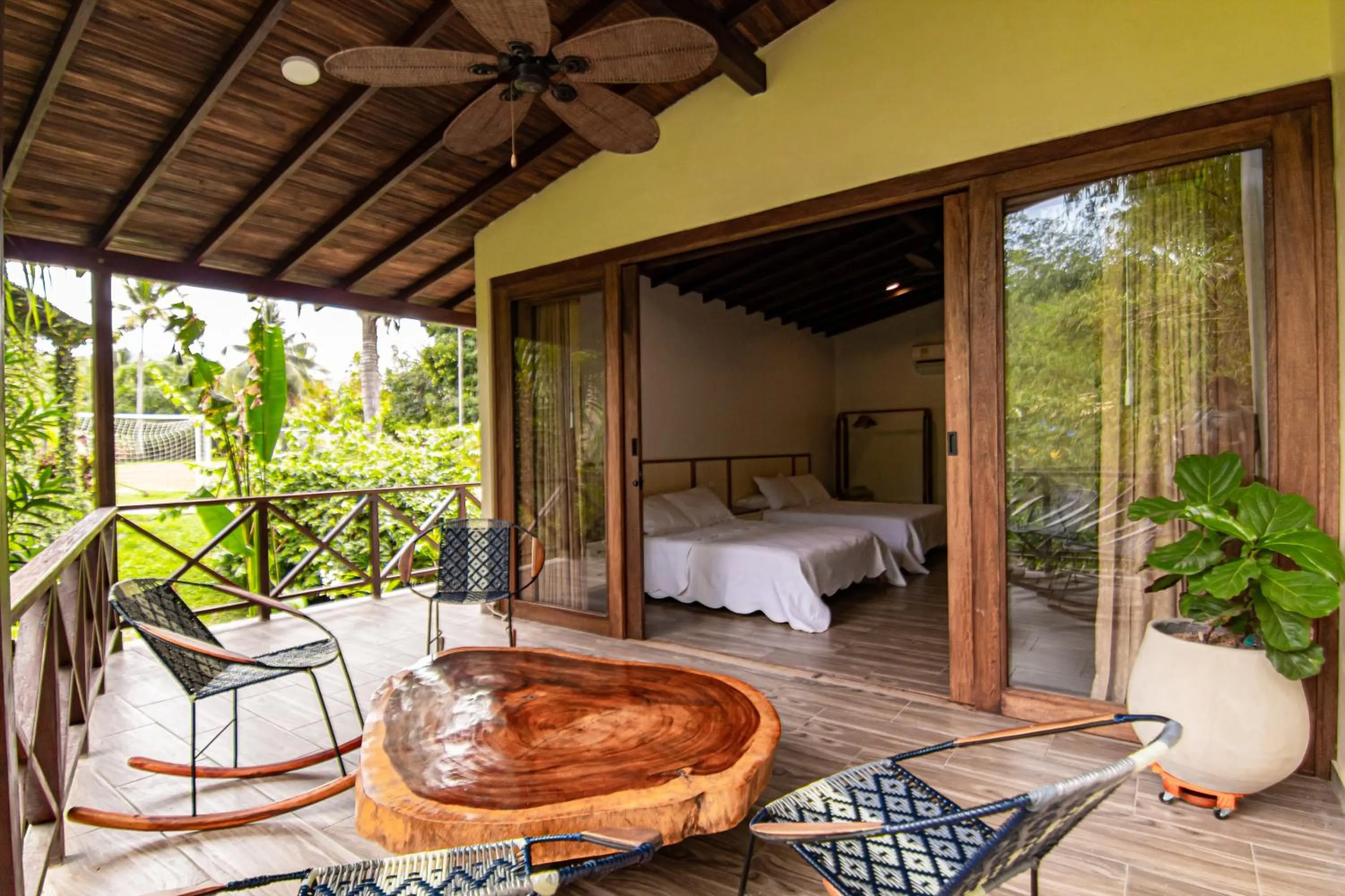 Balcony/Terrace, Bed in Portales del Tayrona Garden Hotel