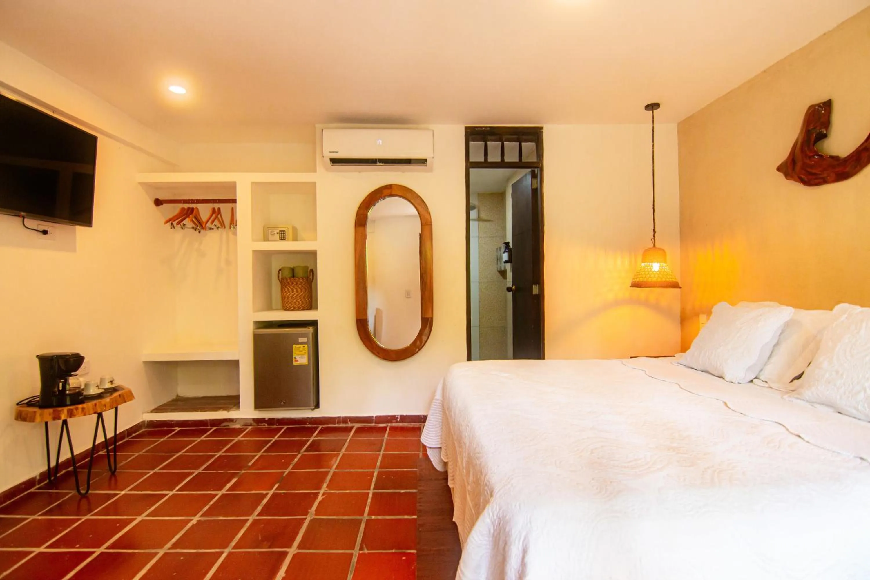 Decorative detail, Bed in Portales del Tayrona Garden Hotel