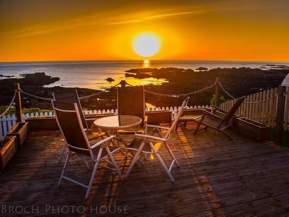 Balcony/Terrace in Pew with a View - Seafront Cottages