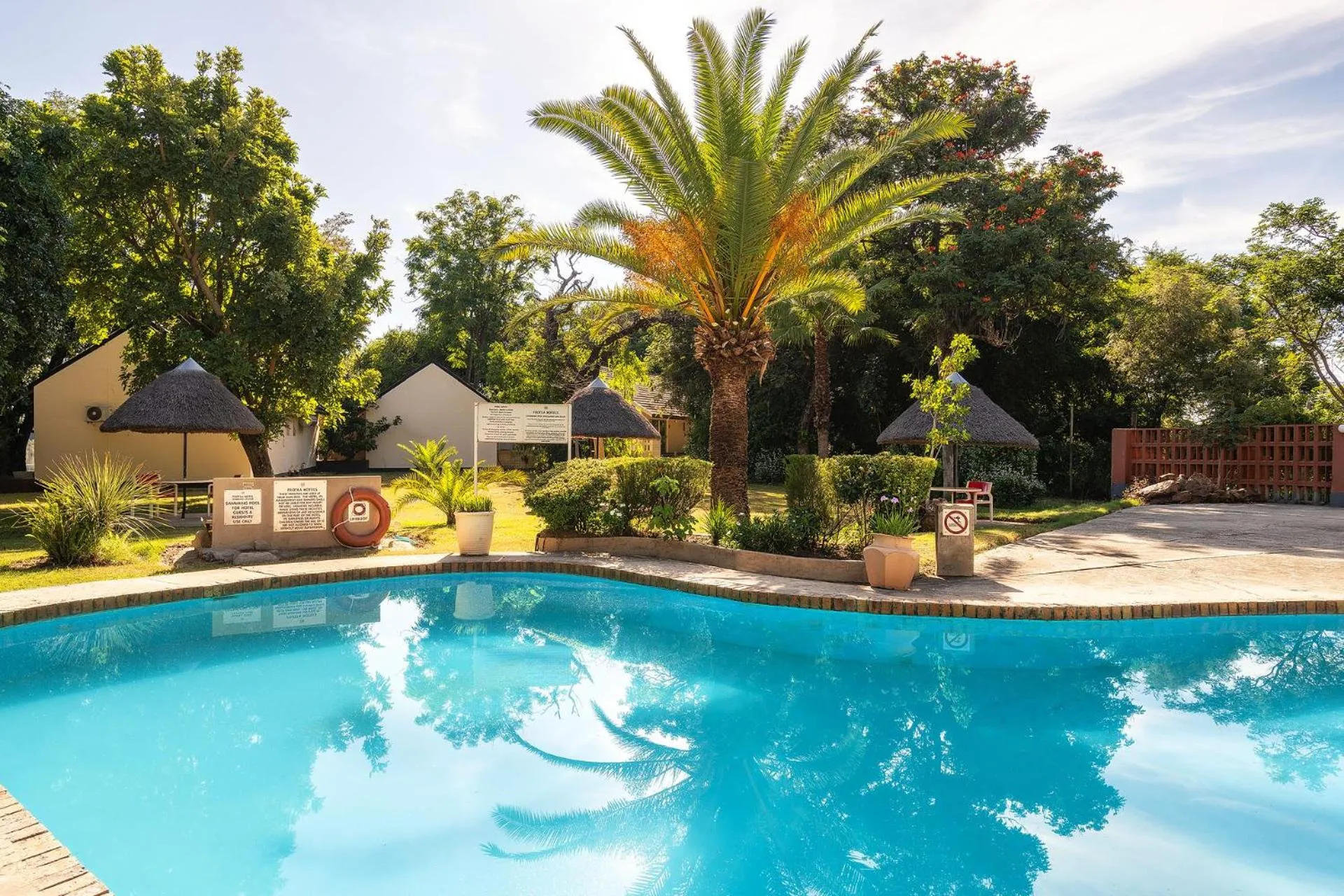 Pool view in Protea Hotel by Marriott Zambezi River Lodge