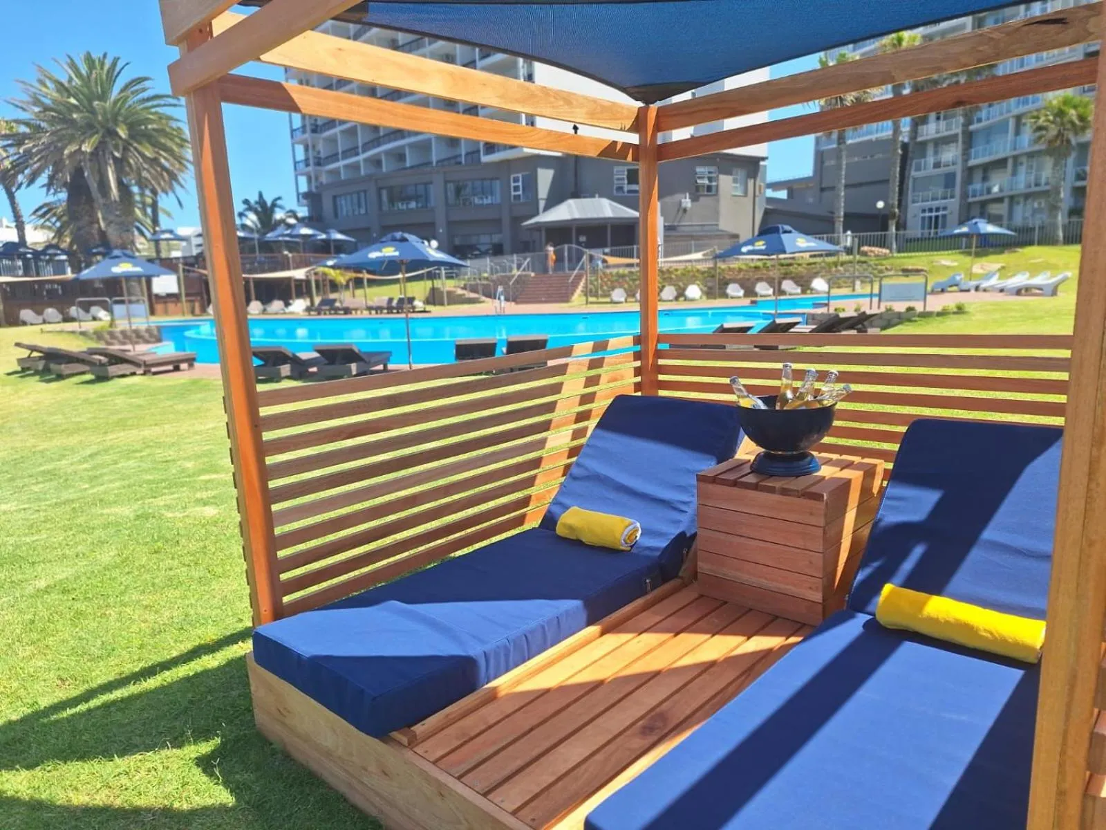 sunbed in Diaz Hotel and Resort