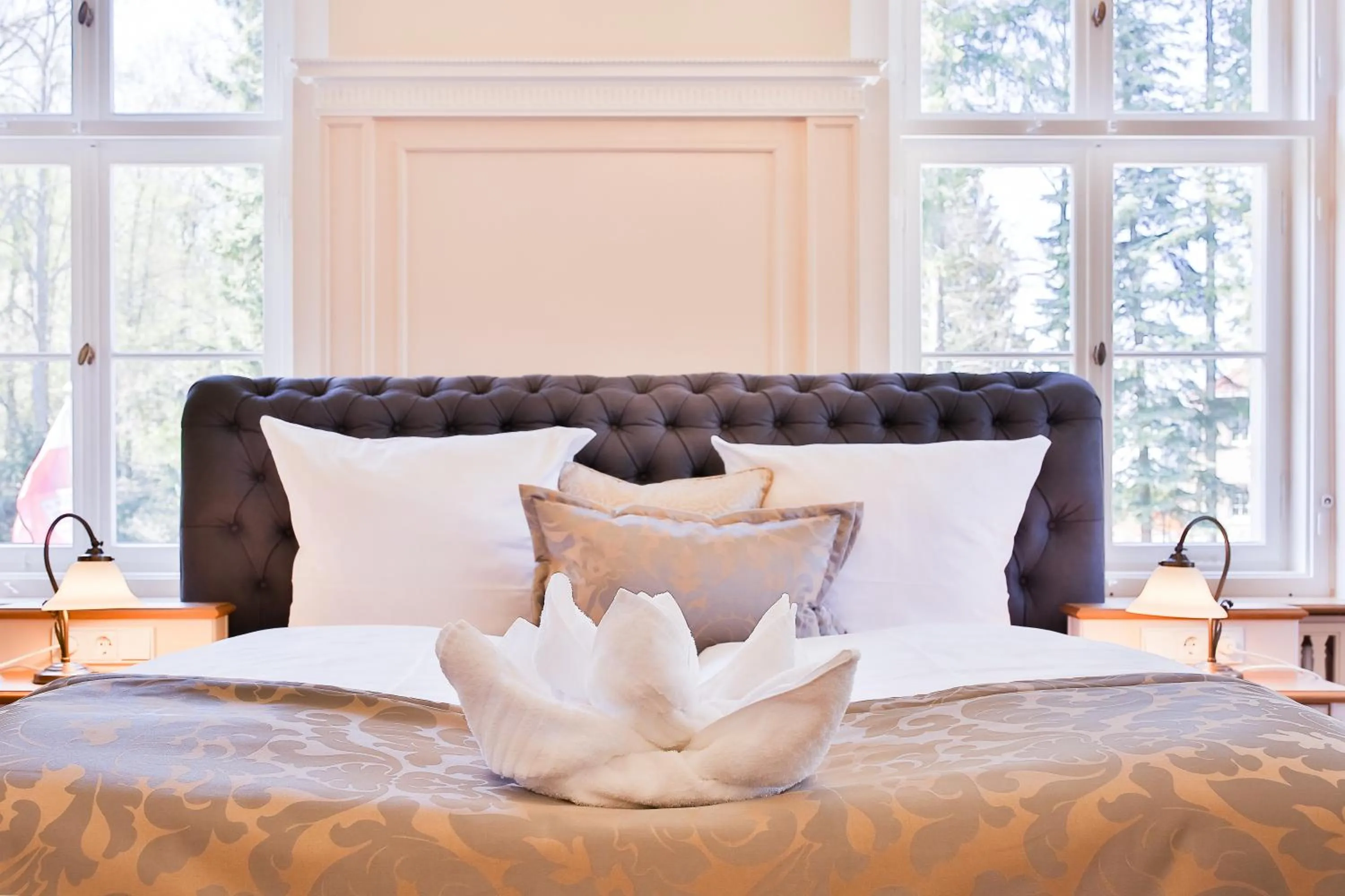 Bed in Hotel Villa Altenburg