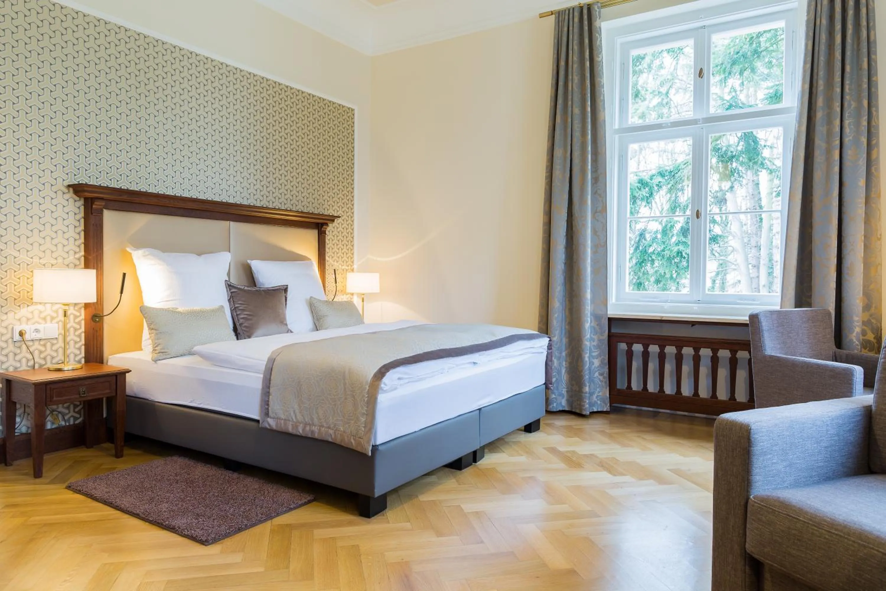 Bed in Hotel Villa Altenburg