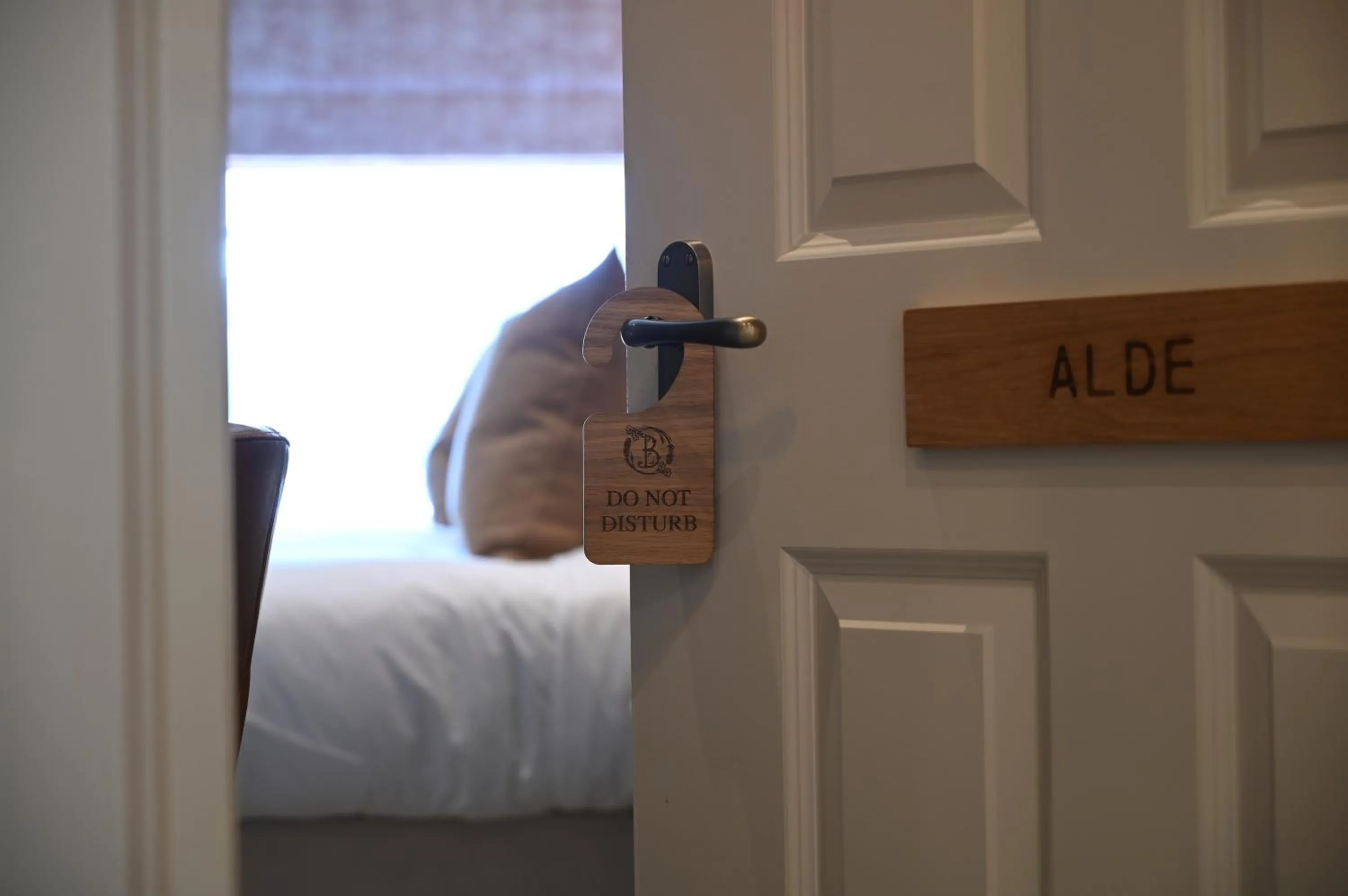 Bed in The Bell Hotel, Saxmundham